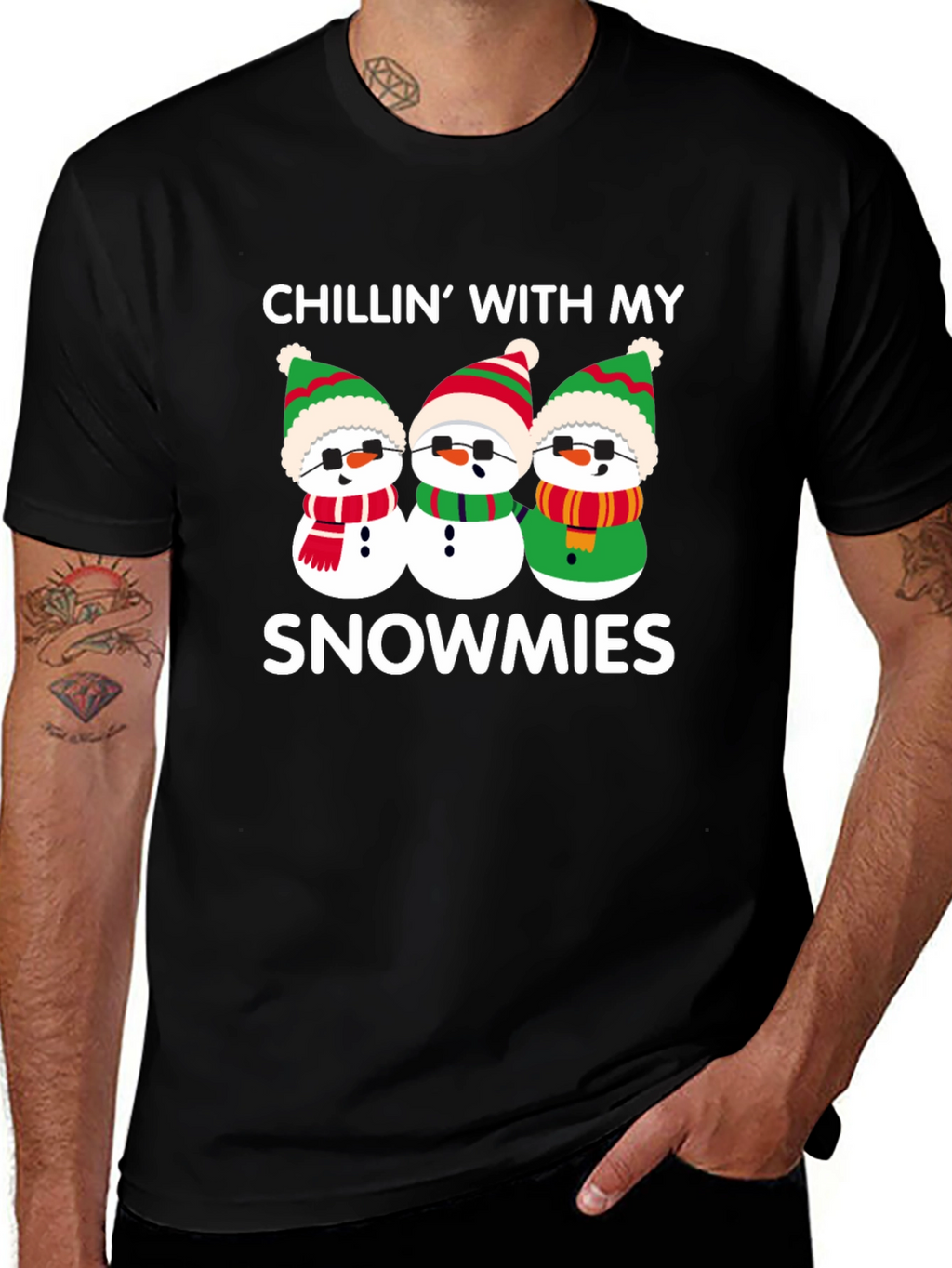 Chillin With My Snowmies Graphic T-Shirt