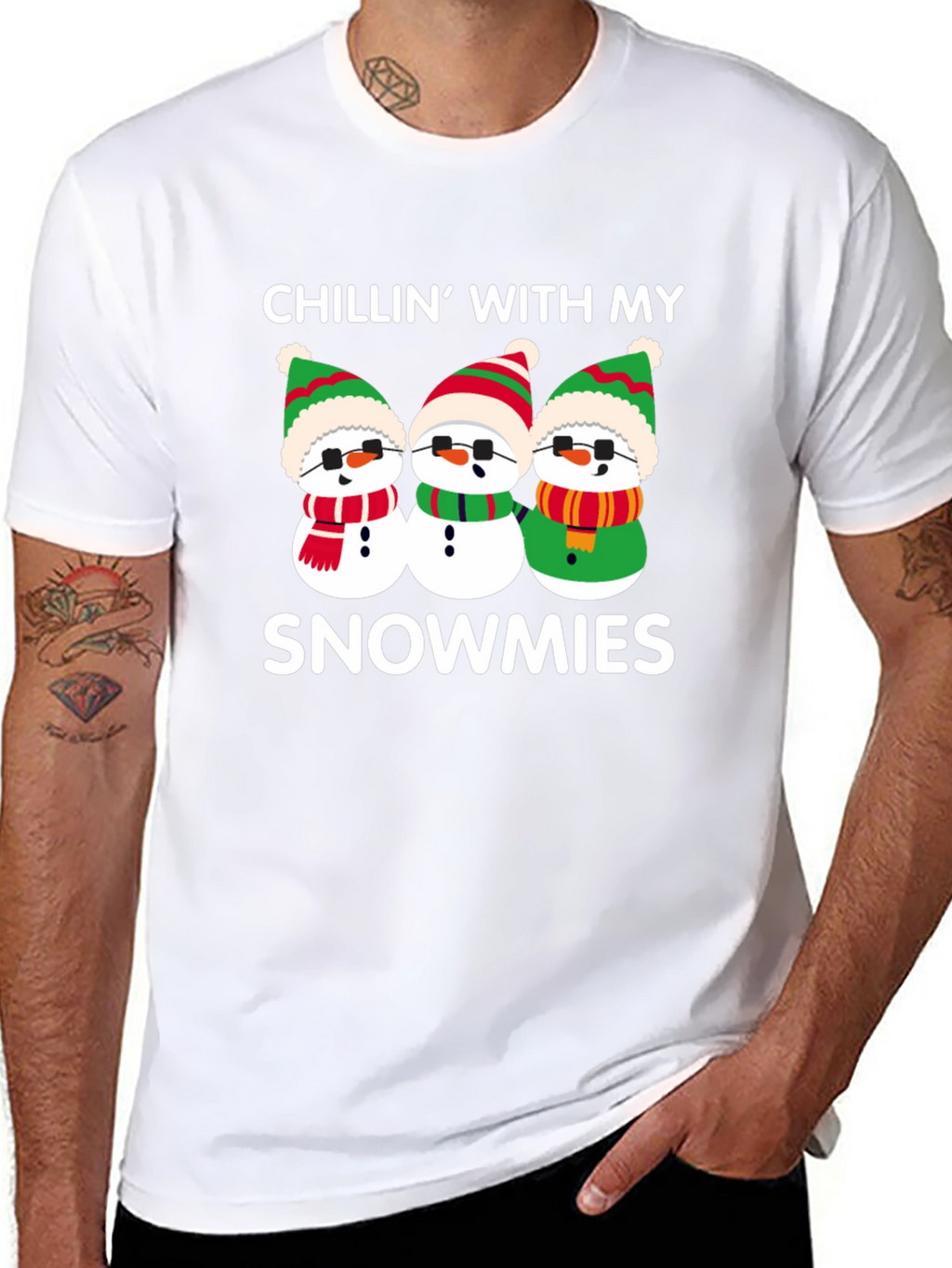 Chillin With My Snowmies Graphic T-Shirt