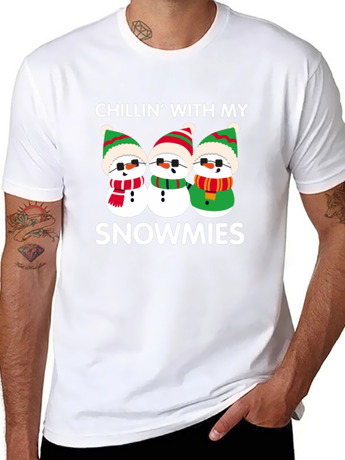 Chillin With My Snowmies Graphic T-Shirt