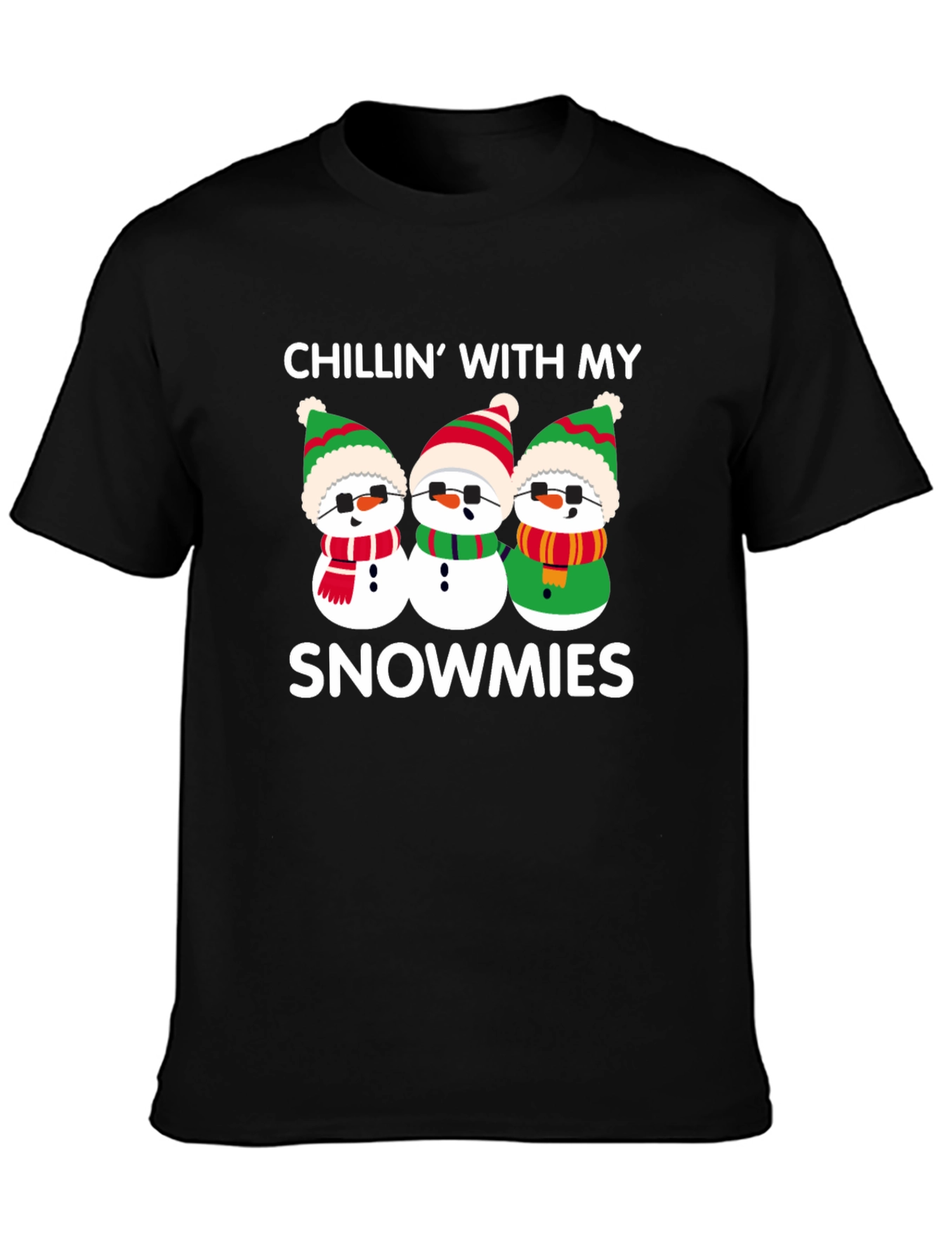 Chillin With My Snowmies Graphic T-Shirt