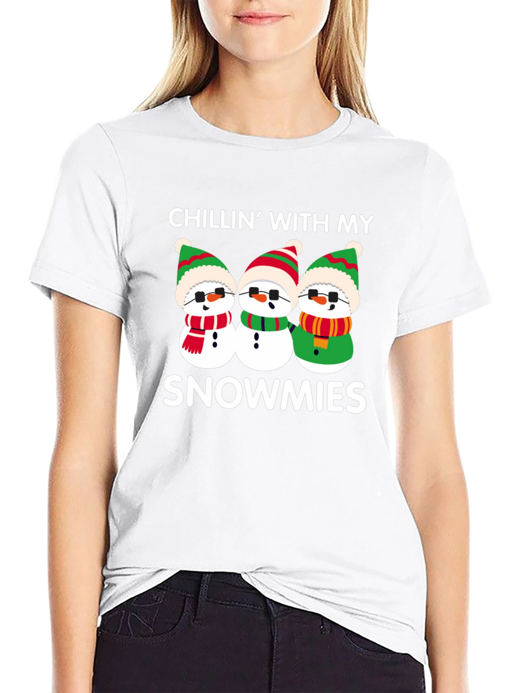 Chillin With My Snowmies Graphic T-Shirt