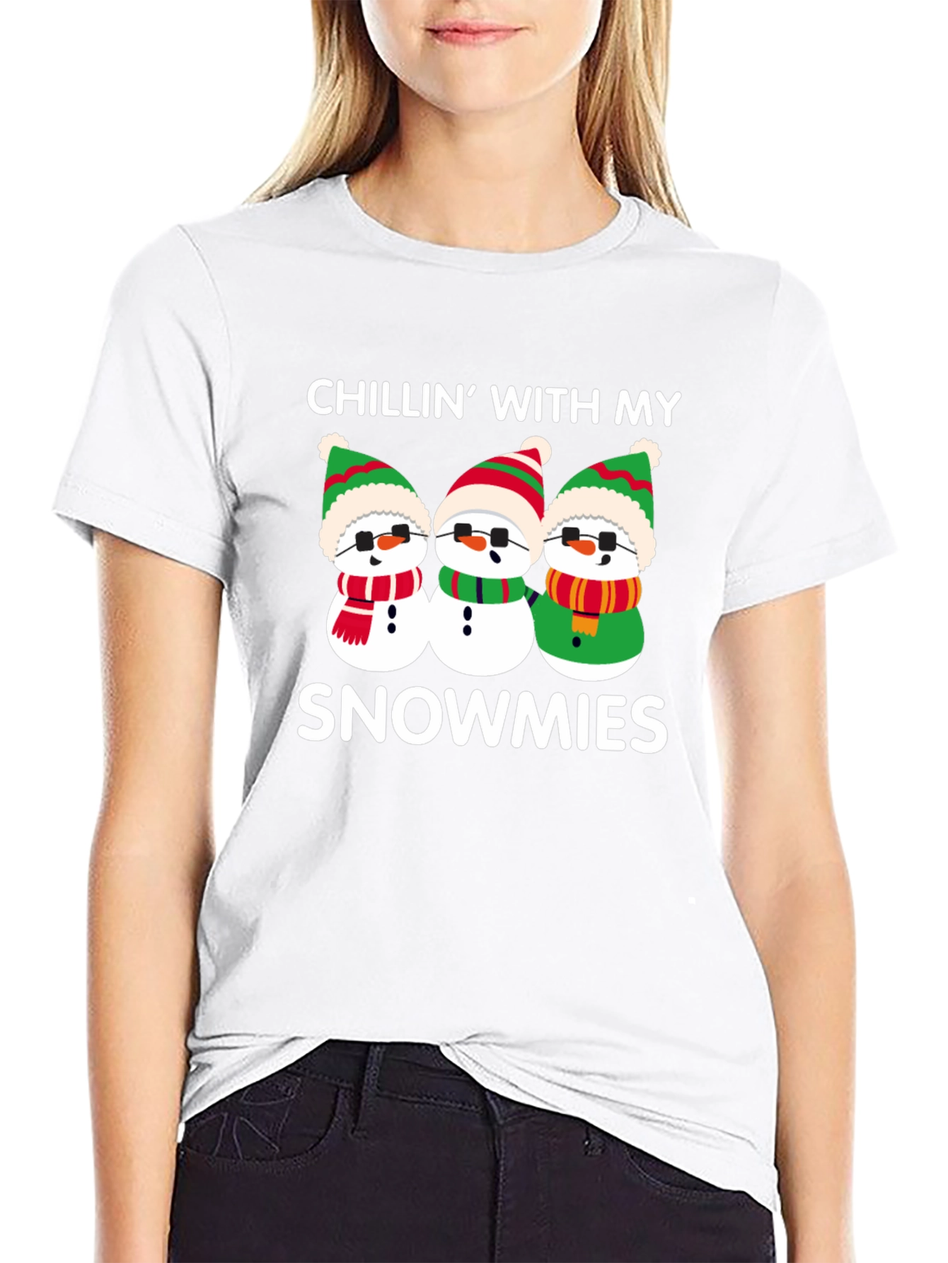 Chillin With My Snowmies Graphic T-Shirt