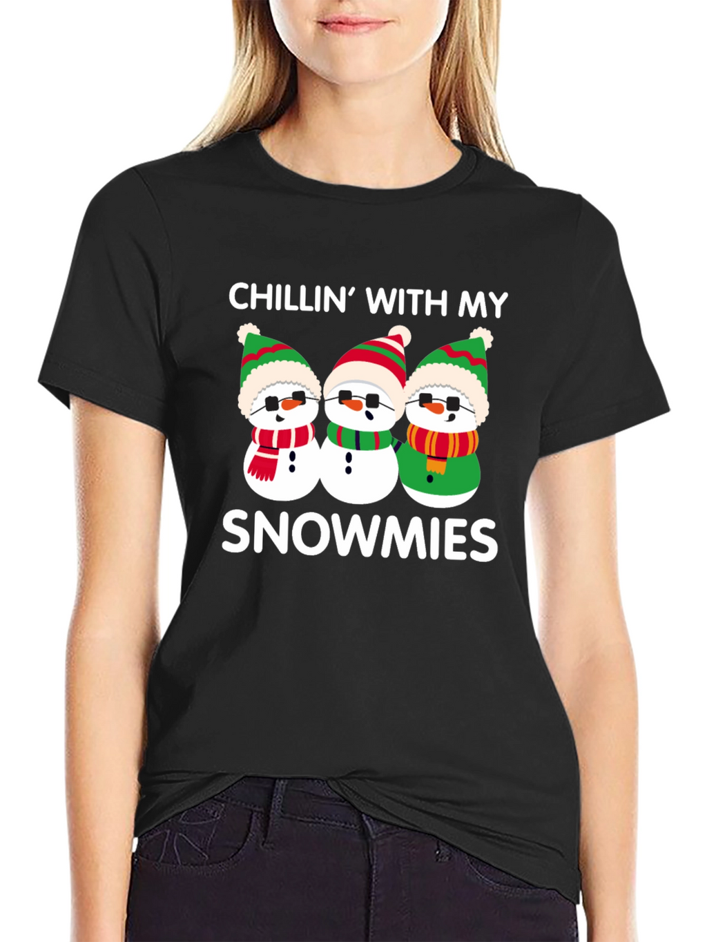 Chillin With My Snowmies Graphic T-Shirt