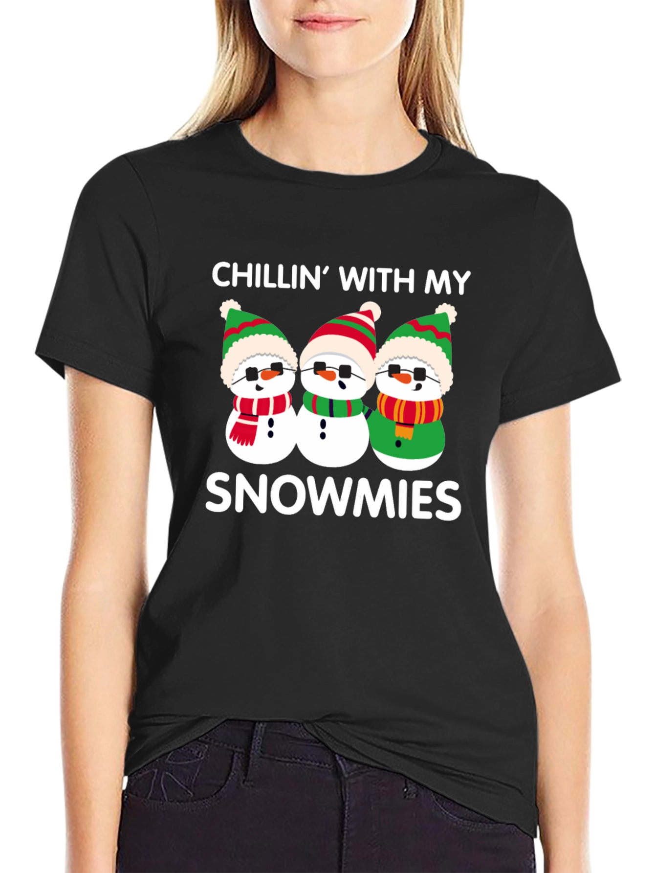 Chillin With My Snowmies Graphic T-Shirt