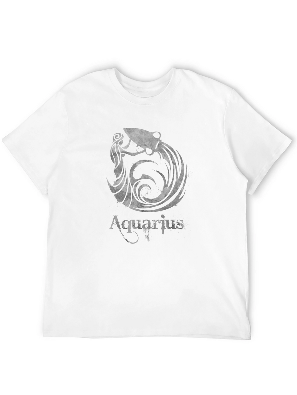 Aquarius Zodiac Black Graphic Tee