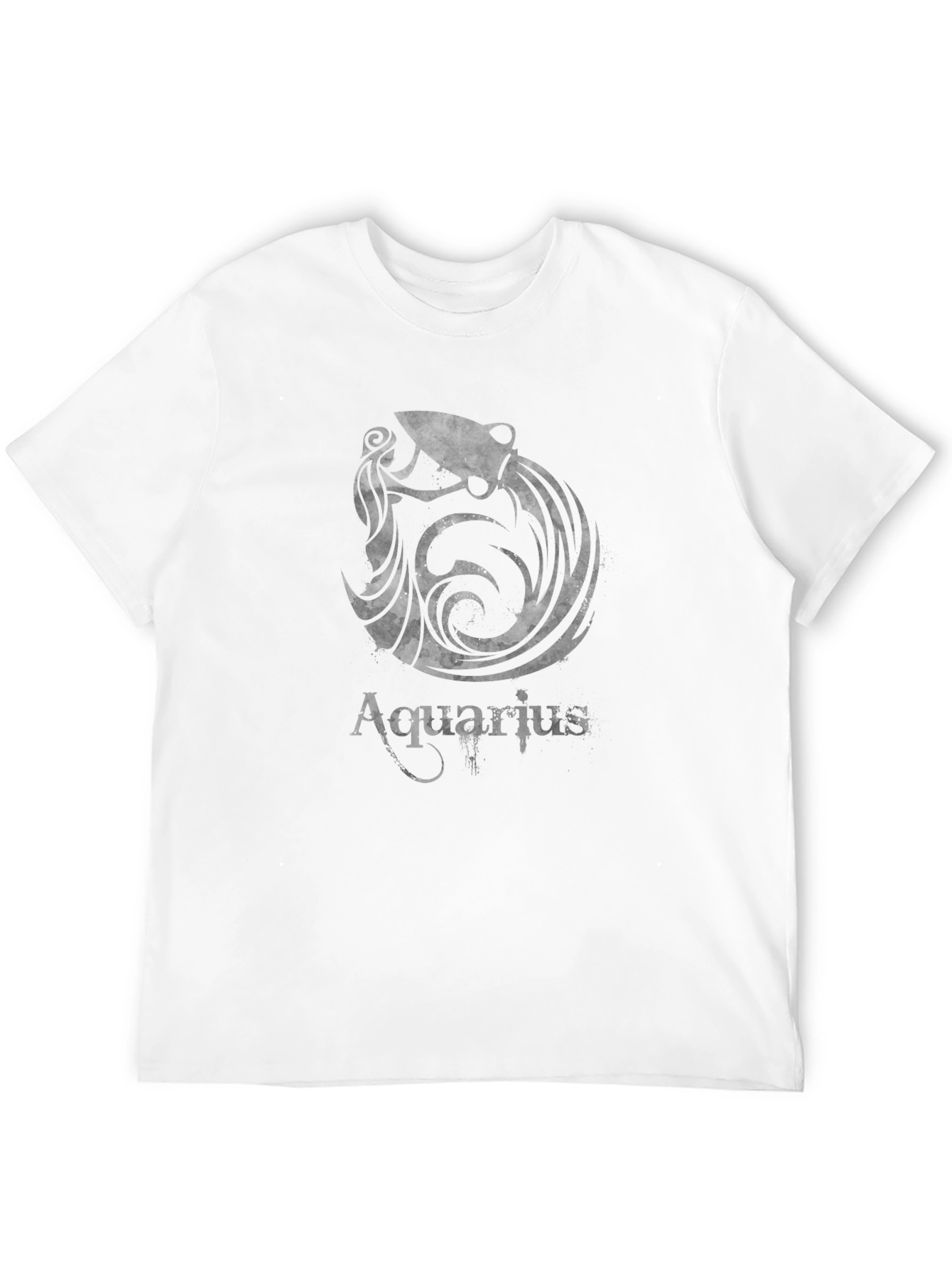 Aquarius Zodiac Black Graphic Tee
