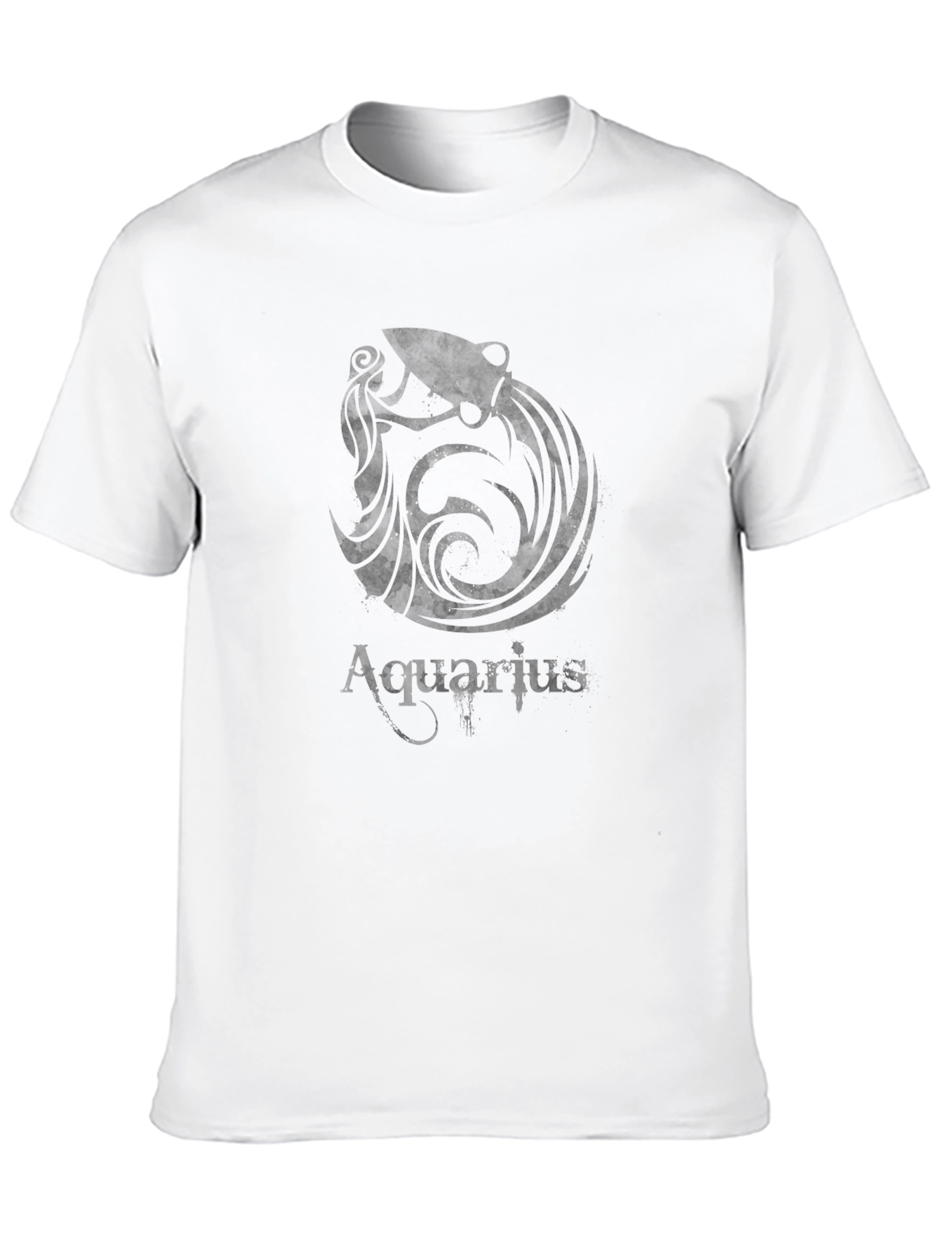 Aquarius Zodiac Black Graphic Tee
