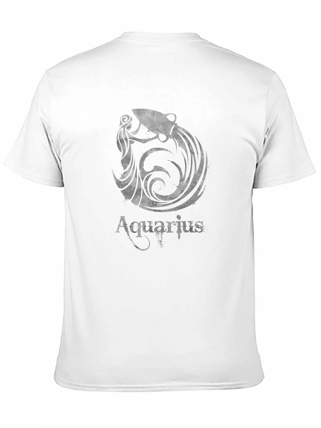 Aquarius Zodiac Black Graphic Tee