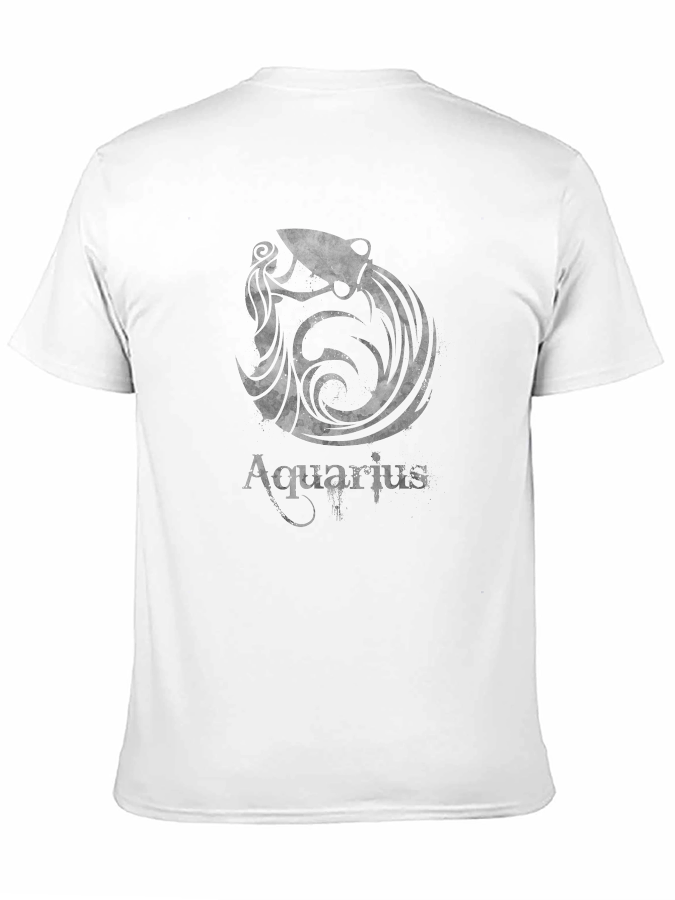 Aquarius Zodiac Black Graphic Tee
