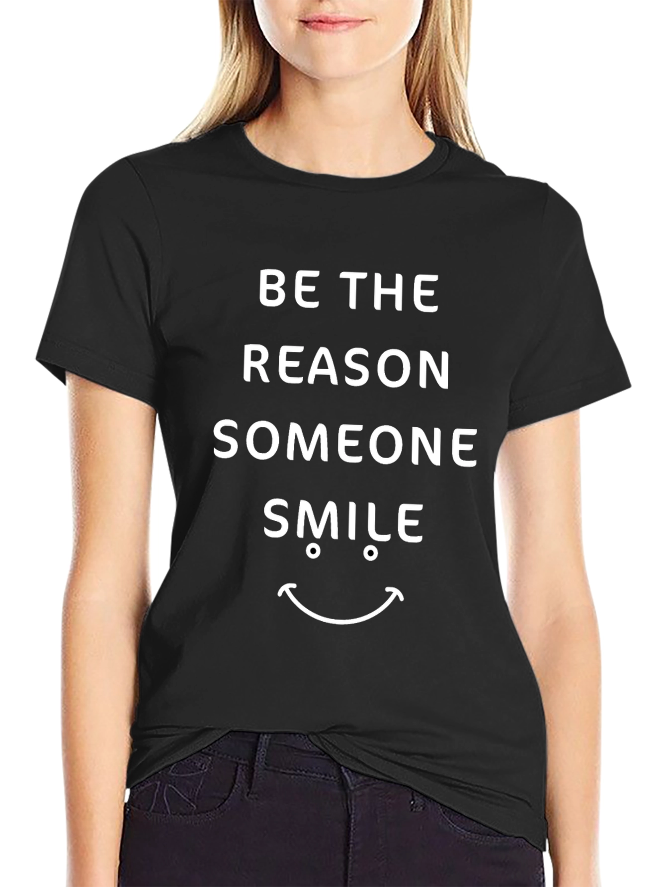 Be The Reason Smile T-Shirt - Positive Message Tee
