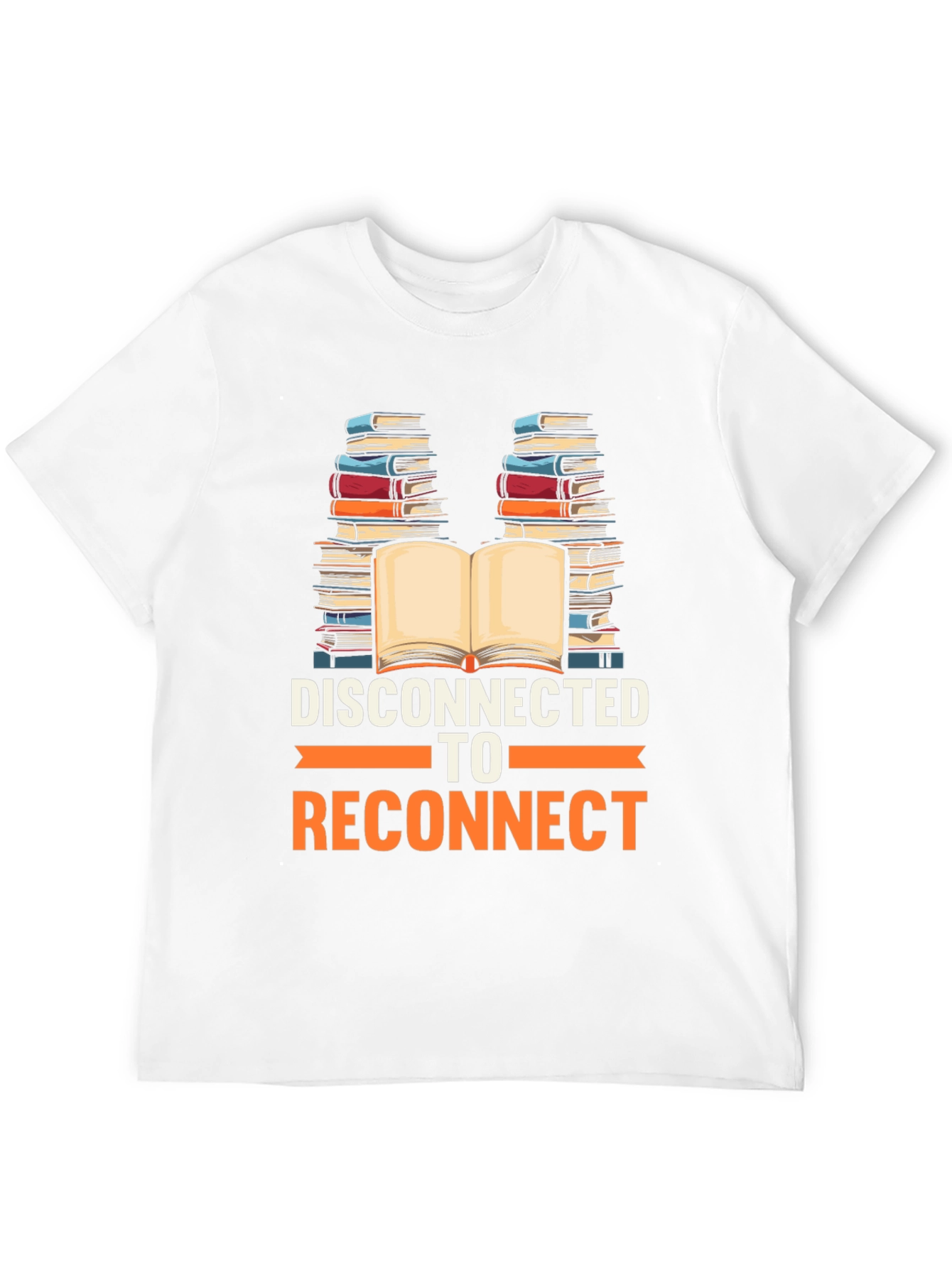 Disconnect to Reconnect T-Shirt - Book Lover Tee