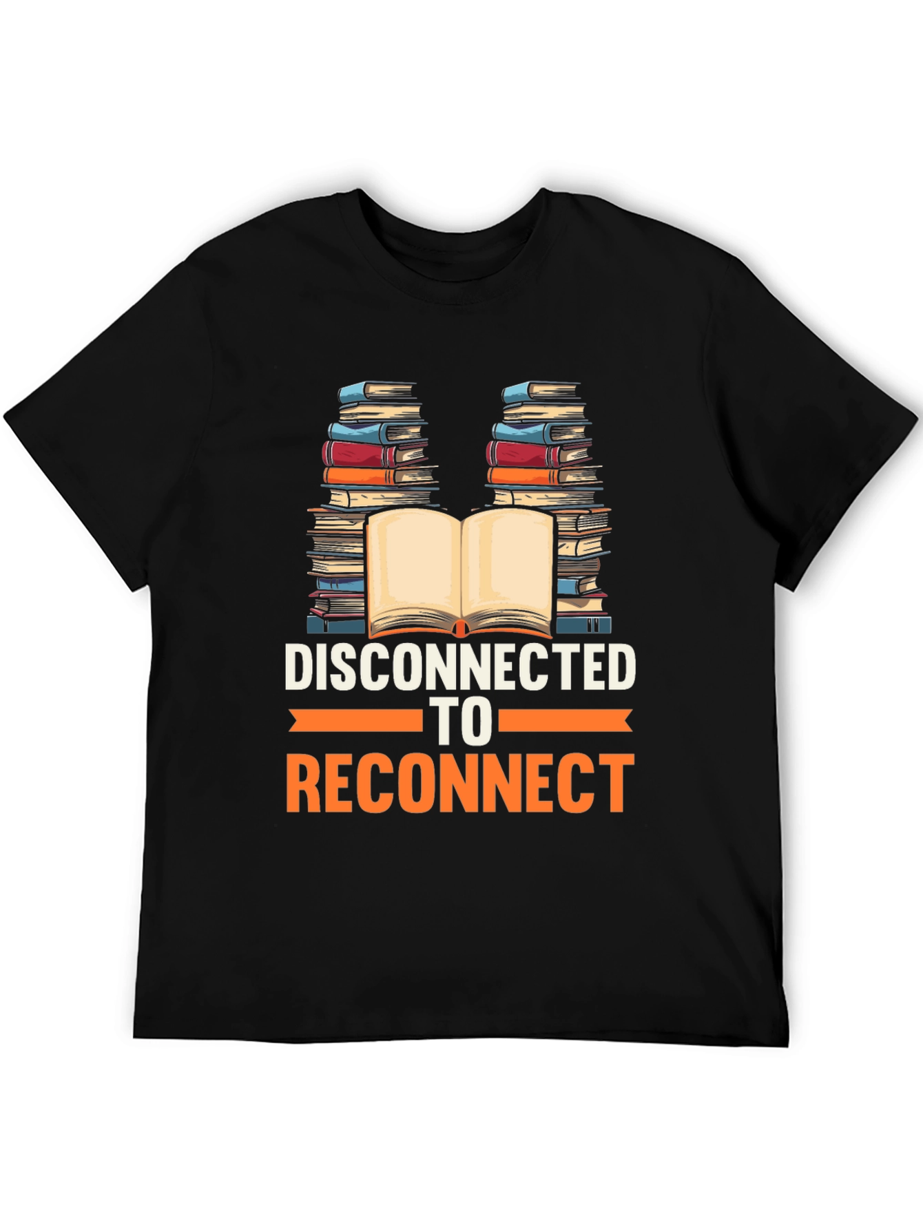 Disconnect to Reconnect T-Shirt - Book Lover Tee