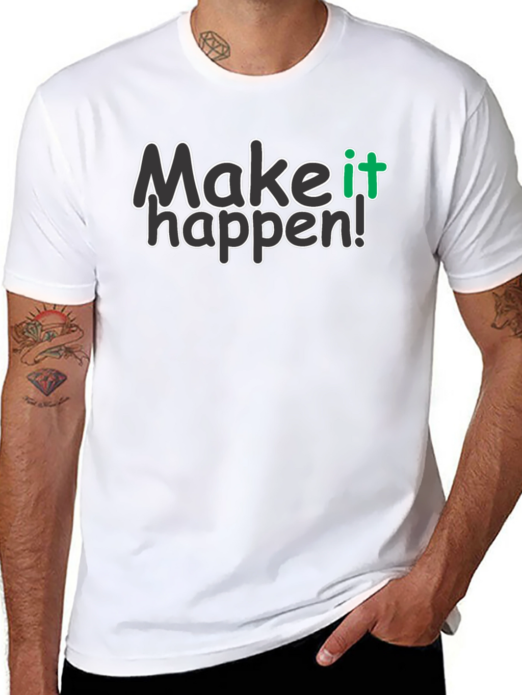 Make it Happen Black Graphic Tee