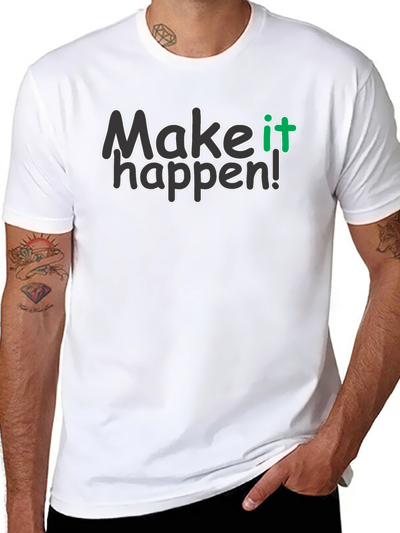 Make it Happen Black Graphic Tee