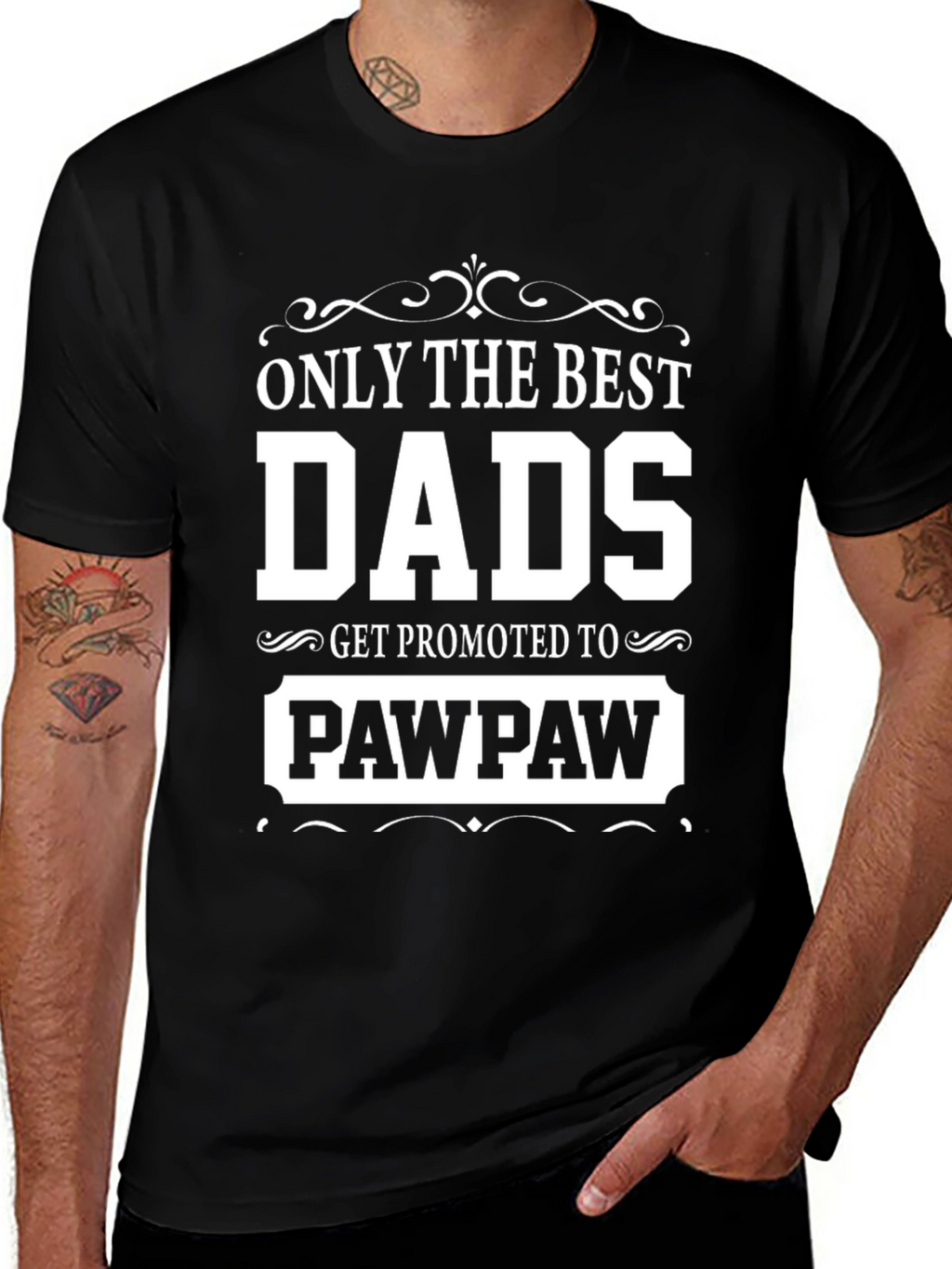 Best Dads Get Promoted to Pawpaw T-Shirt