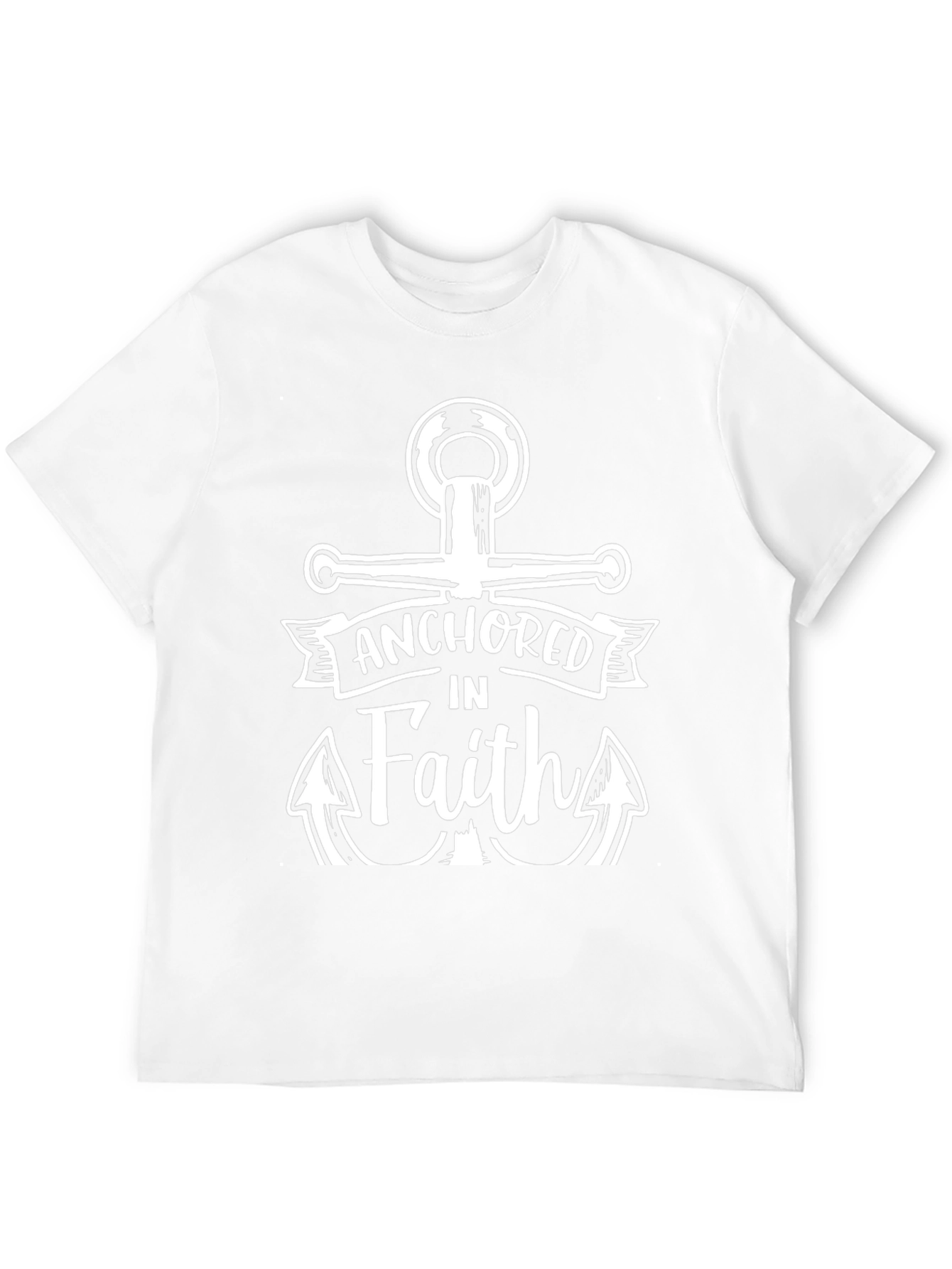 Anchored in Faith Black T-Shirt