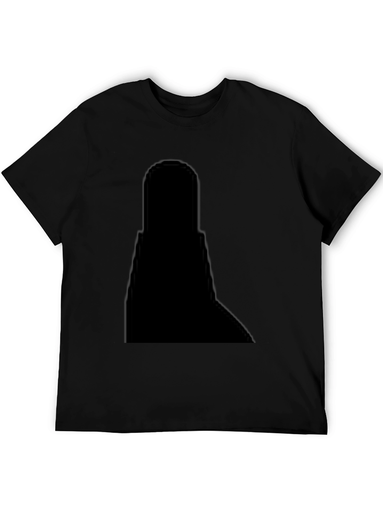 Classic Black Cotton Crew Neck T-Shirt