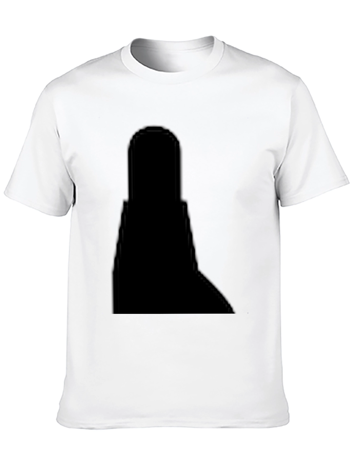 Classic Black Cotton Crew Neck T-Shirt