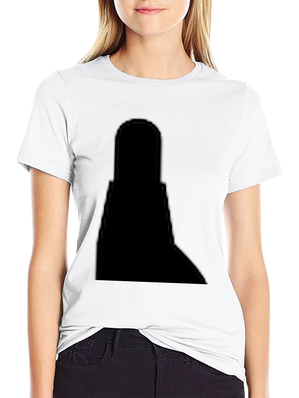 Classic Black Cotton Crew Neck T-Shirt