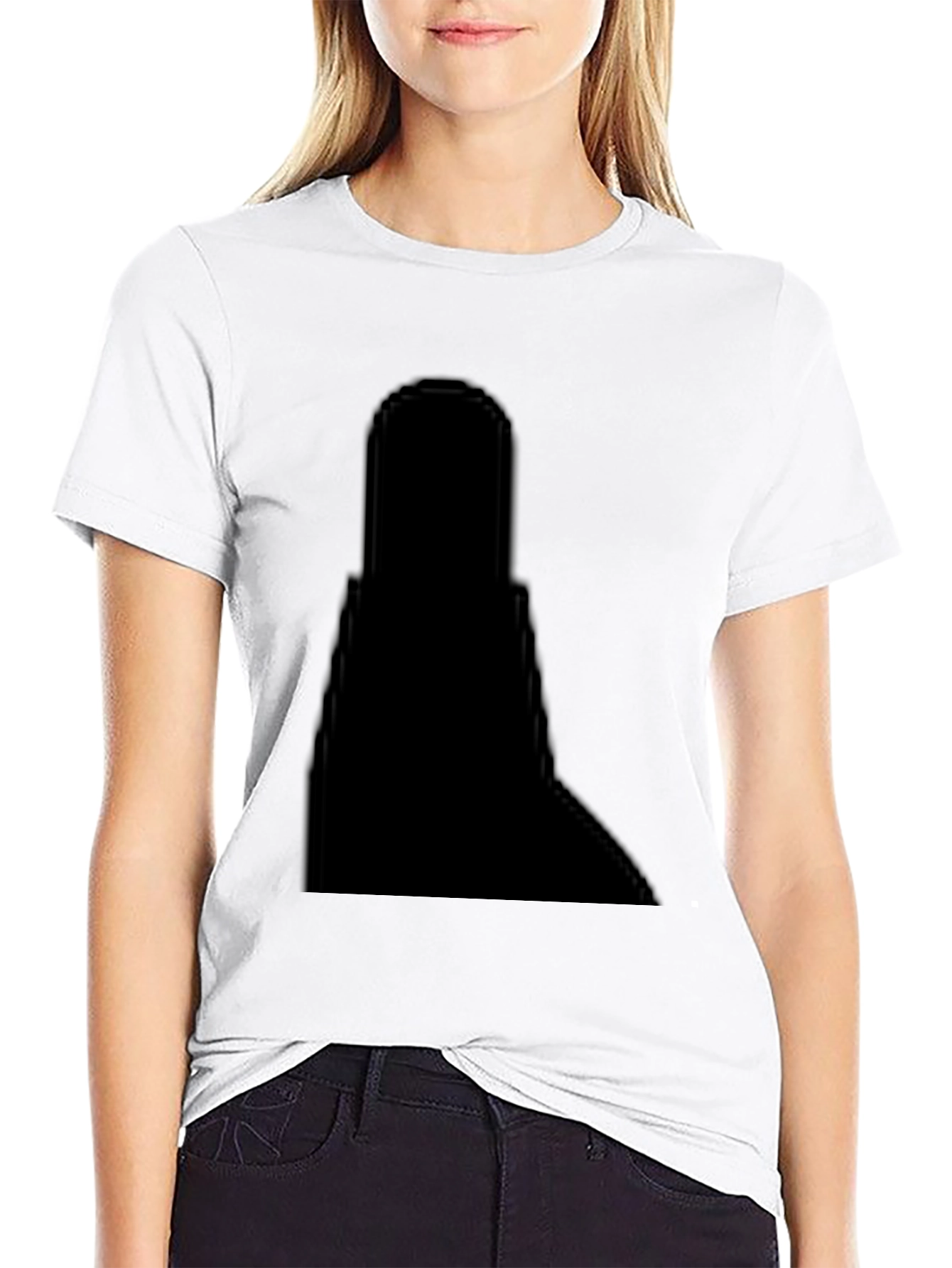 Classic Black Cotton Crew Neck T-Shirt