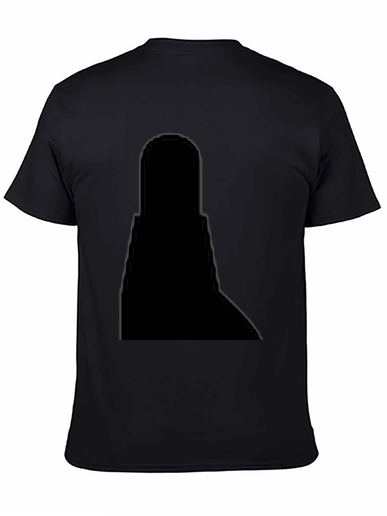 Classic Black Cotton Crew Neck T-Shirt
