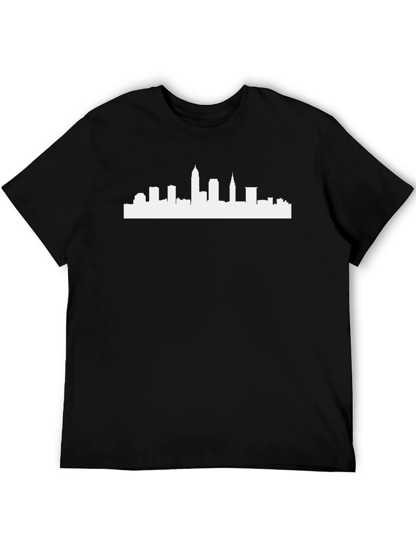 City Skyline Graphic Tee - Modern Black T-Shirt