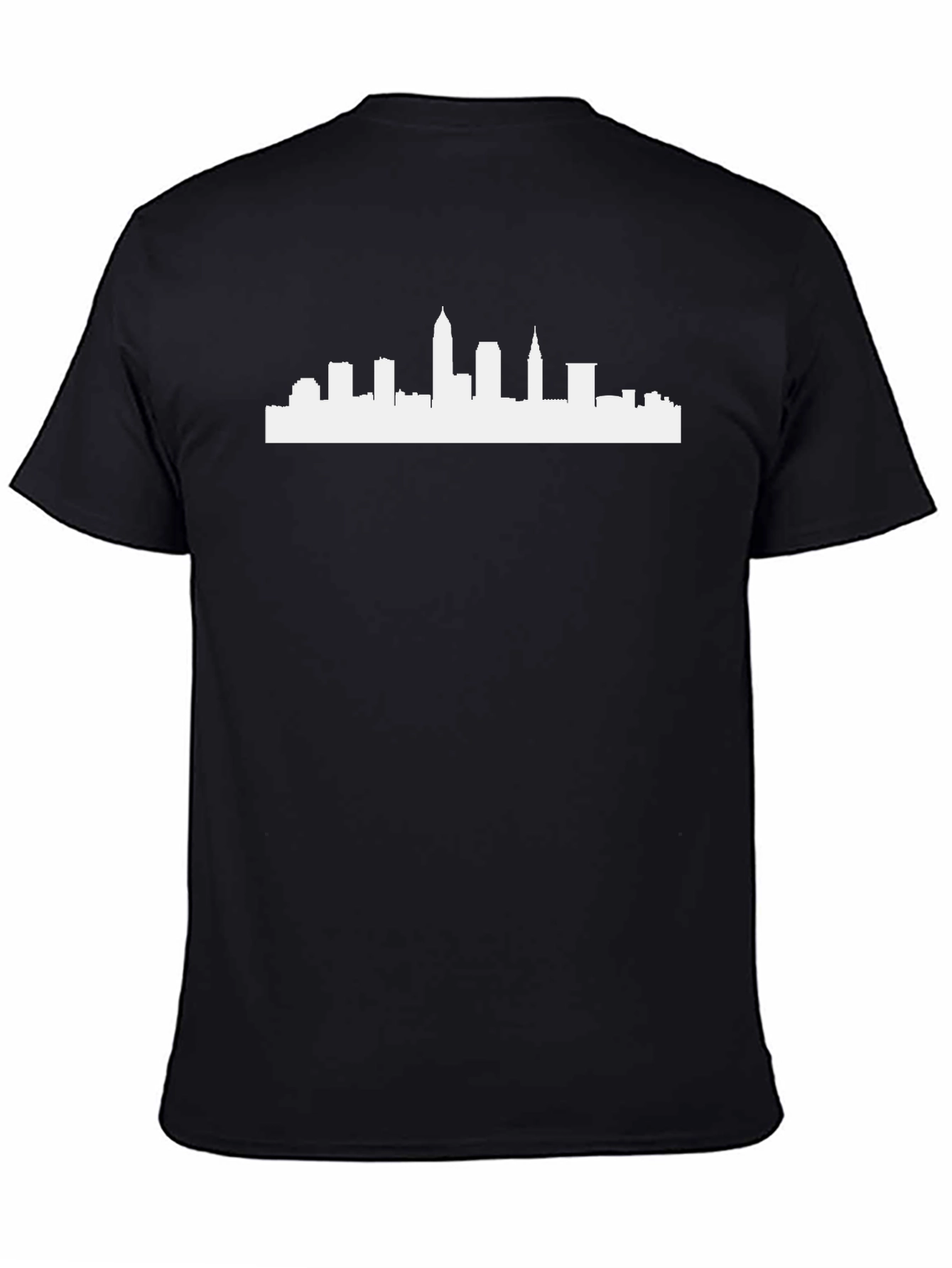 City Skyline Graphic Tee - Modern Black T-Shirt