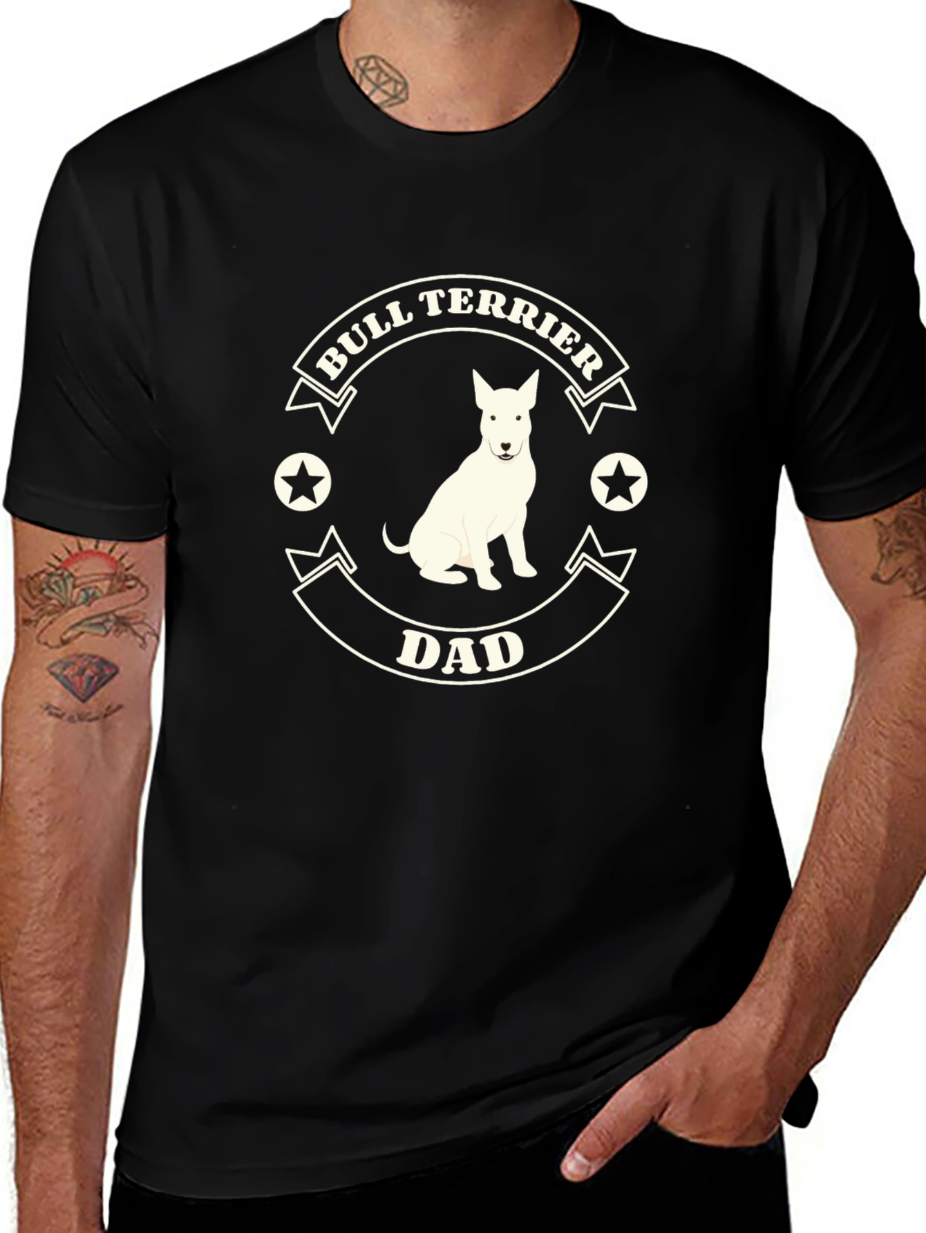 Bull Terrier Dad T-Shirt - Dog Lover Tee