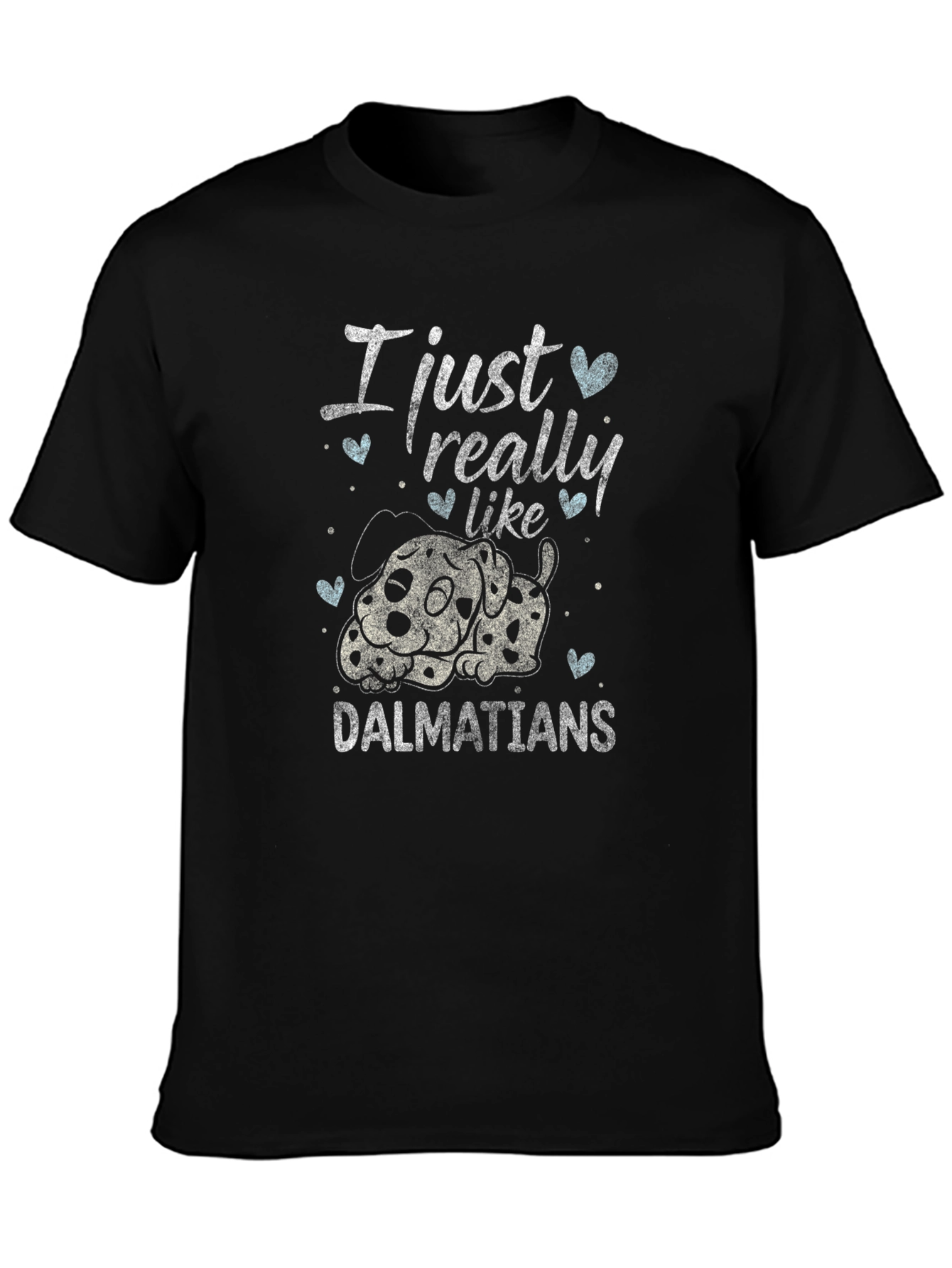Dalmatian Lover Graphic Tee - Black