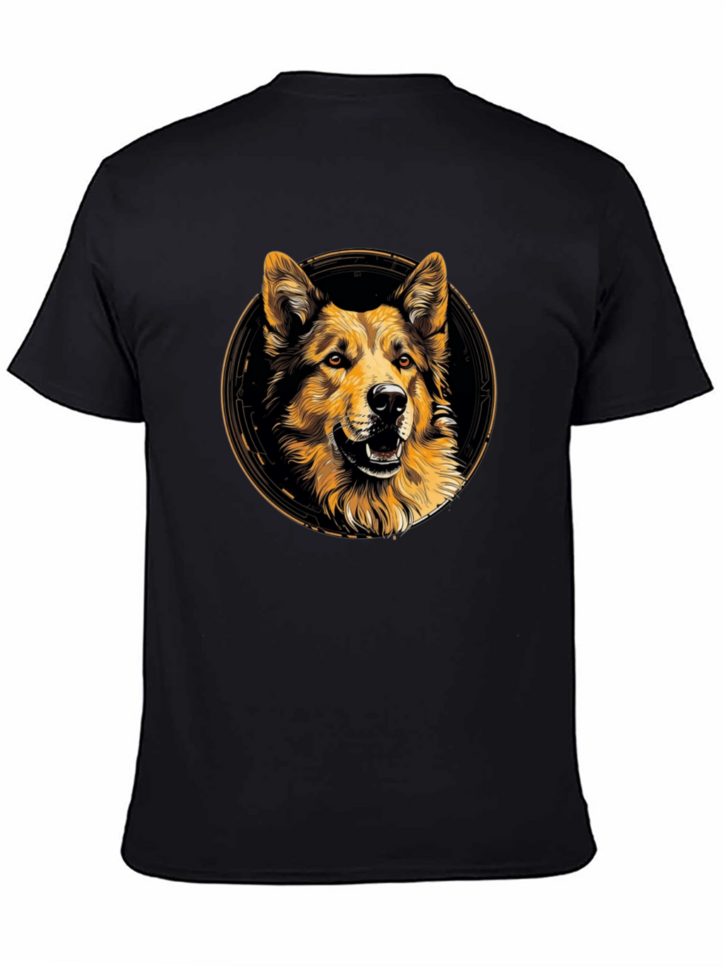 Dog Graphic Print Crew Neck T-Shirt