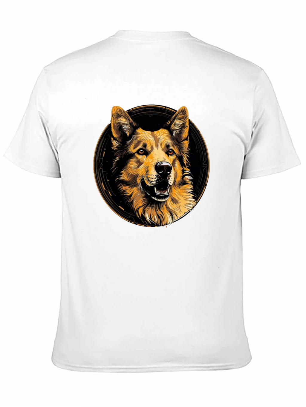 Dog Graphic Print Crew Neck T-Shirt