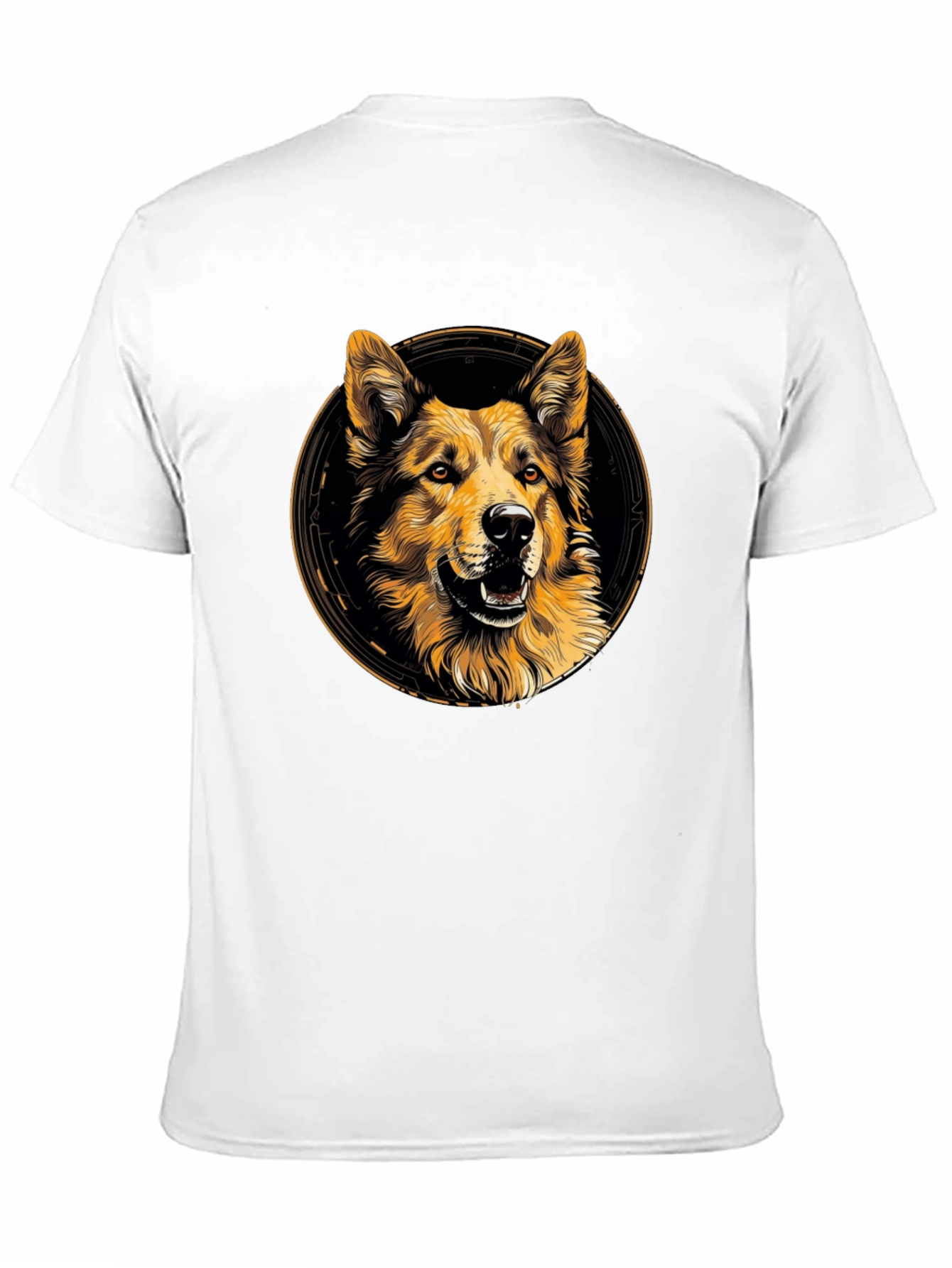 Dog Graphic Print Crew Neck T-Shirt