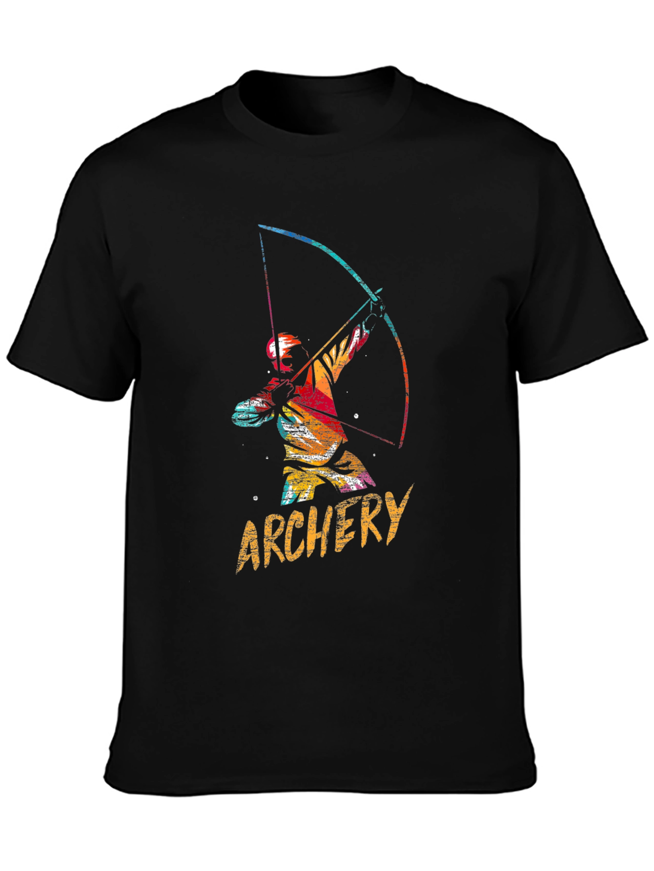 Archery Graphic Tee - Mens Black Cotton T-Shirt