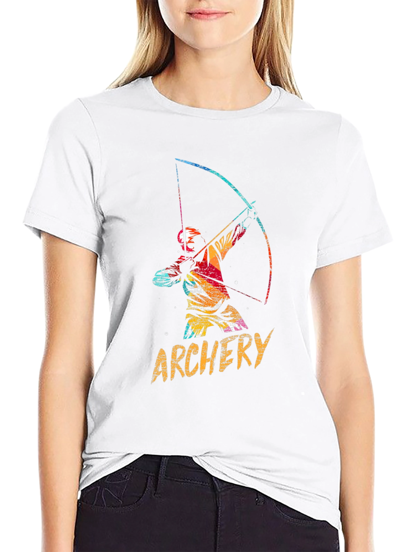 Archery Graphic Tee - Mens Black Cotton T-Shirt