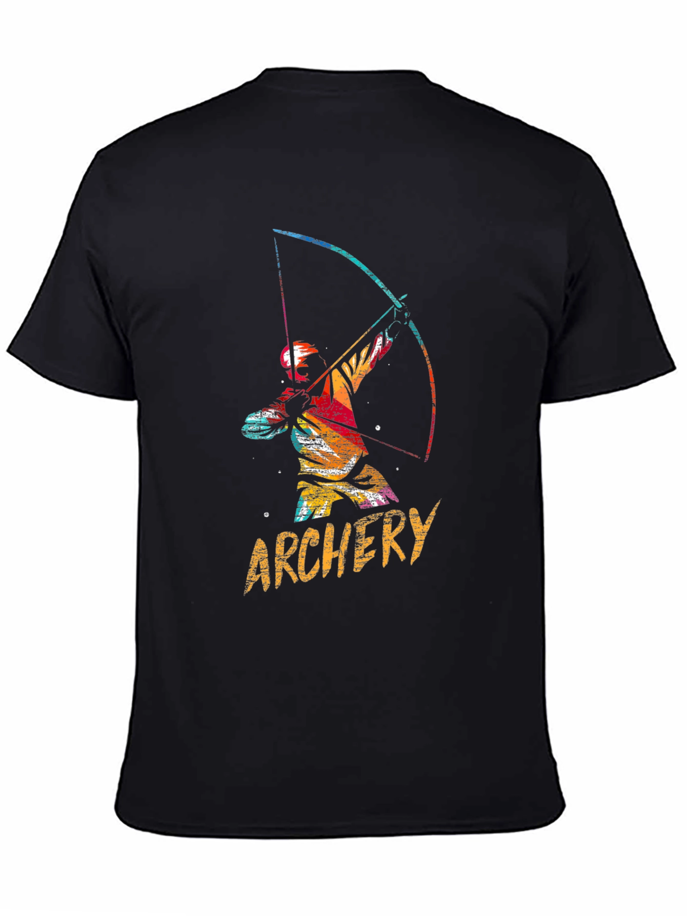 Archery Graphic Tee - Mens Black Cotton T-Shirt