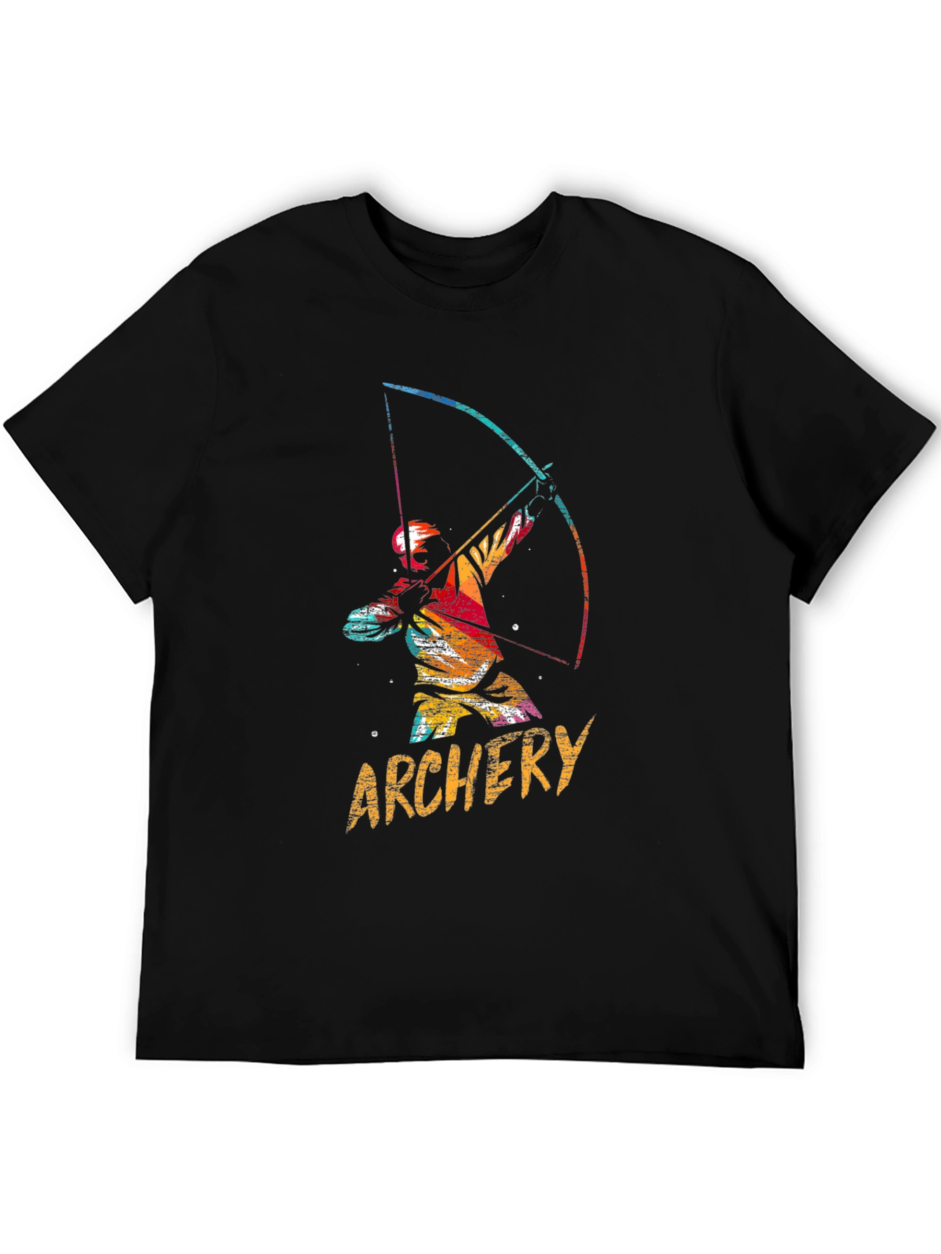 Archery Graphic Tee - Mens Black Cotton T-Shirt