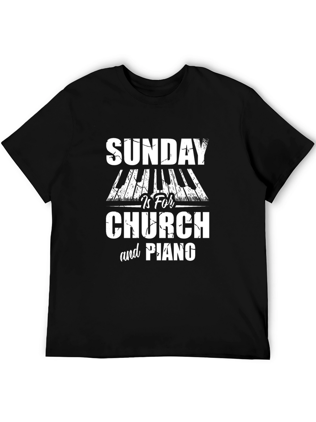 Sunday Church & Piano Graphic Tee