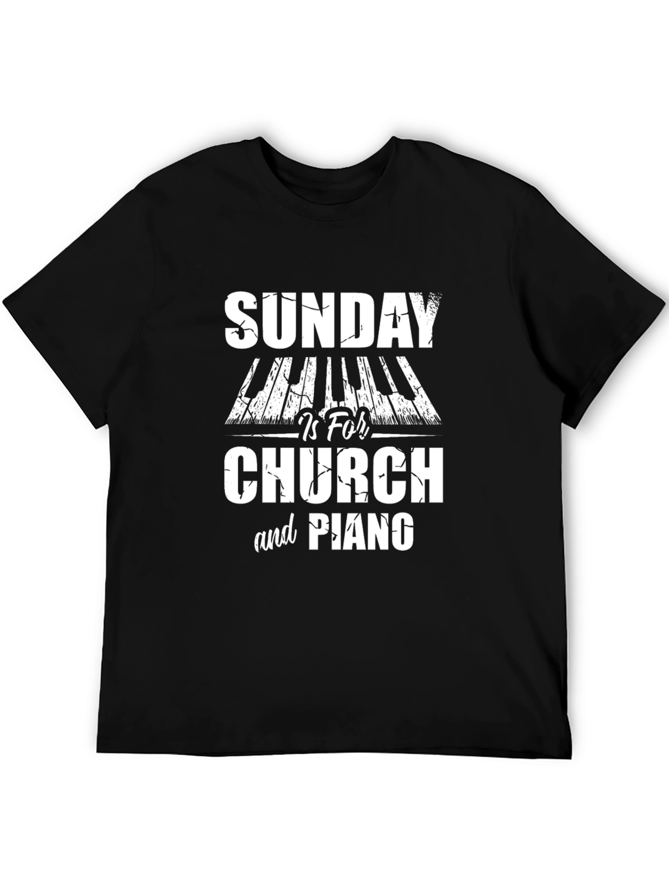 Sunday Church & Piano Graphic Tee