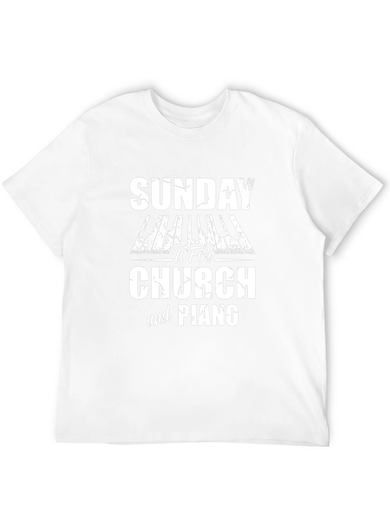 Sunday Church & Piano Graphic Tee