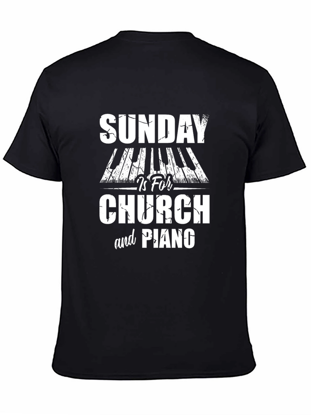 Sunday Church & Piano Graphic Tee