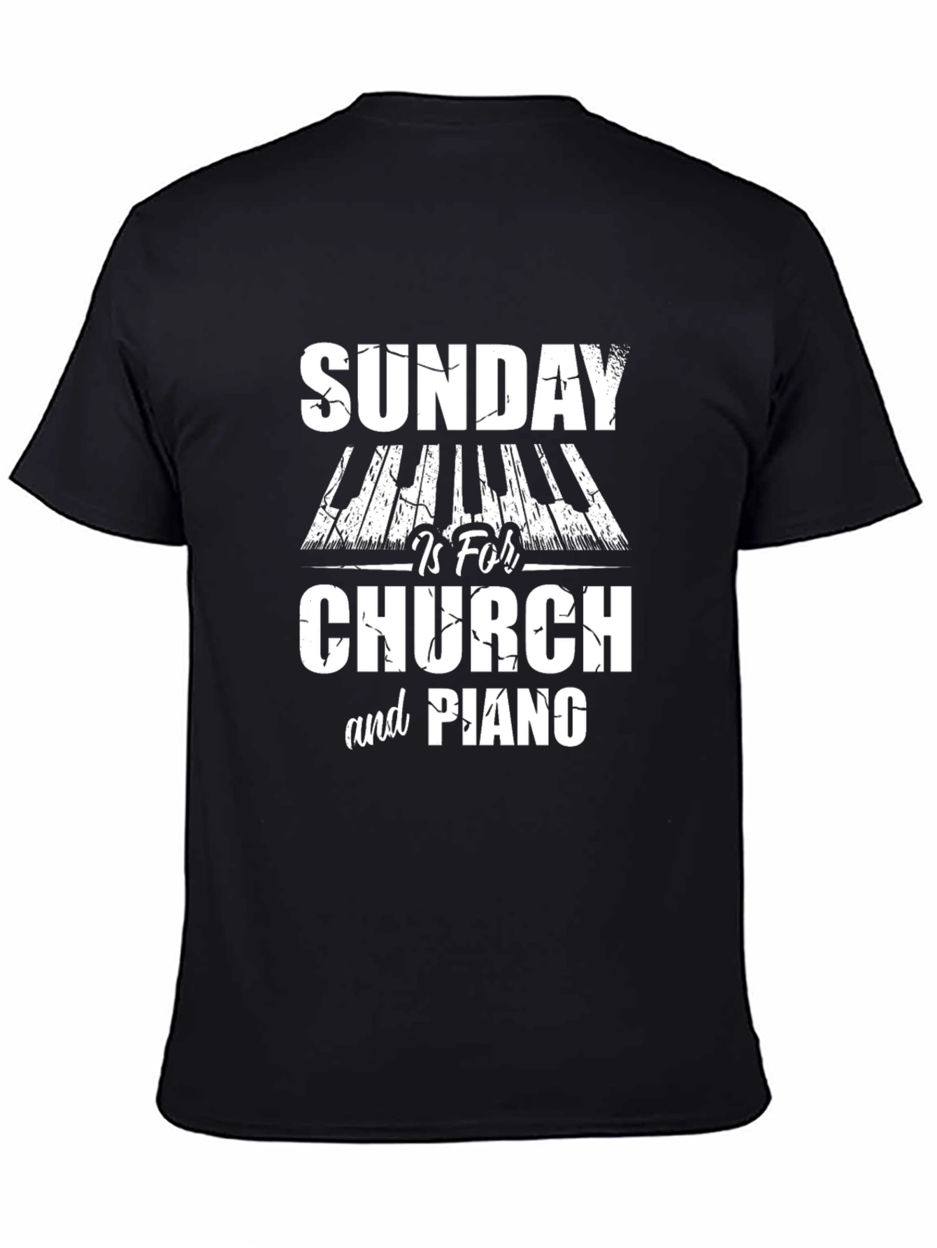 Sunday Church & Piano Graphic Tee