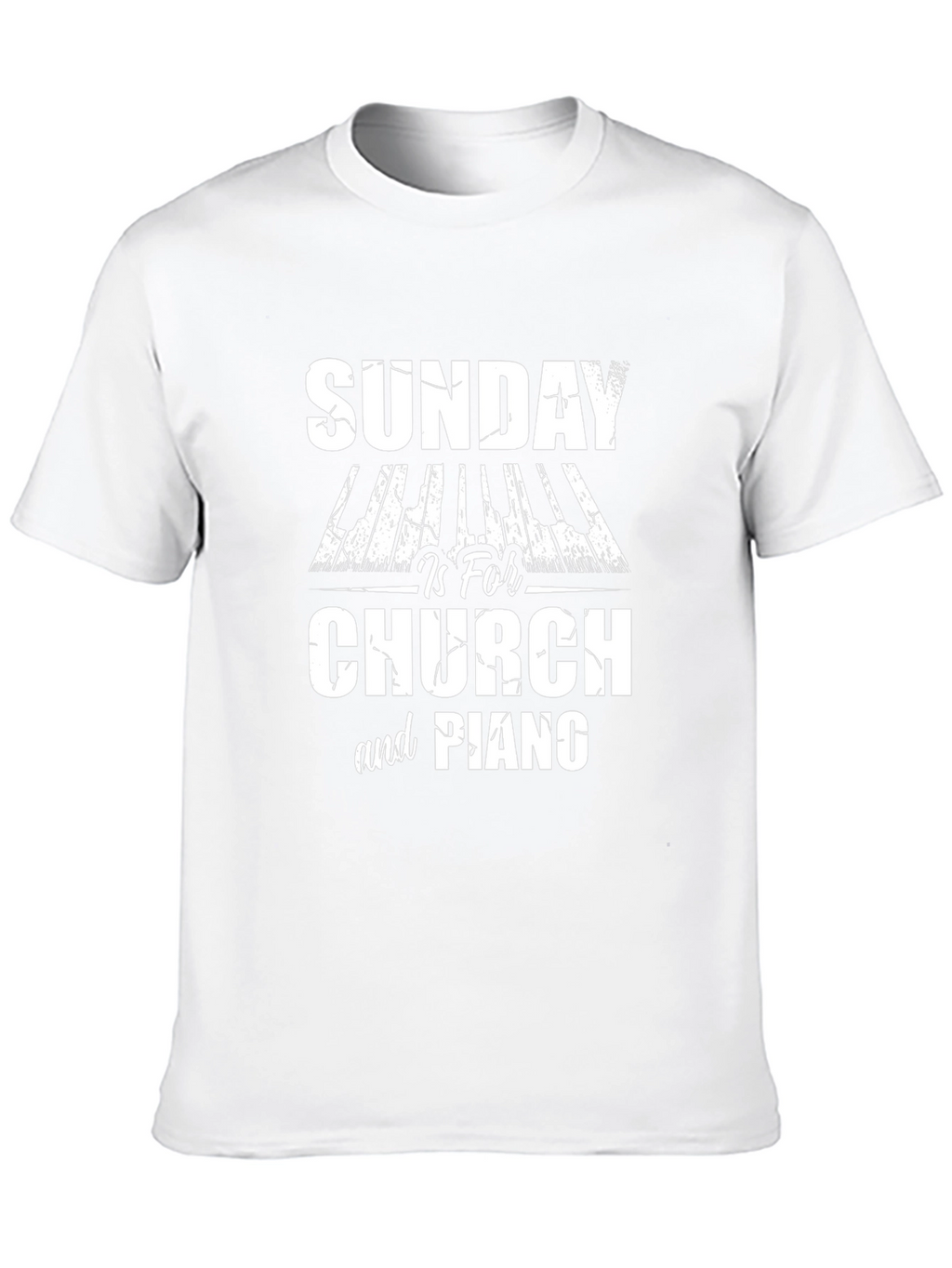 Sunday Church & Piano Graphic Tee