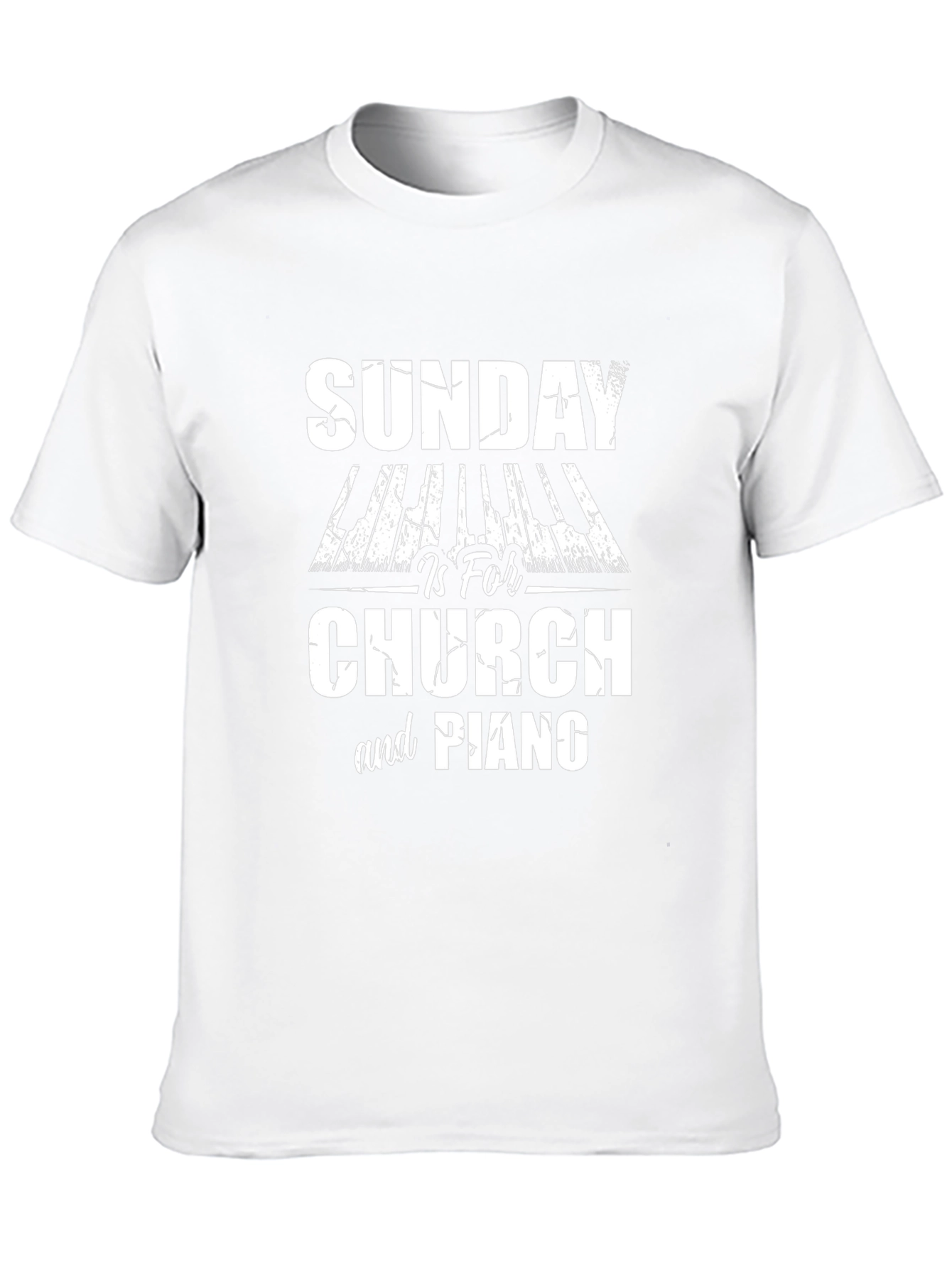 Sunday Church & Piano Graphic Tee