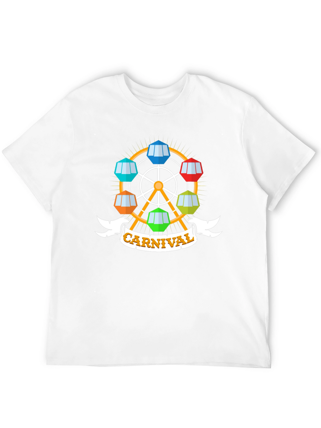 Carnival Ferris Wheel Graphic Tee - Black