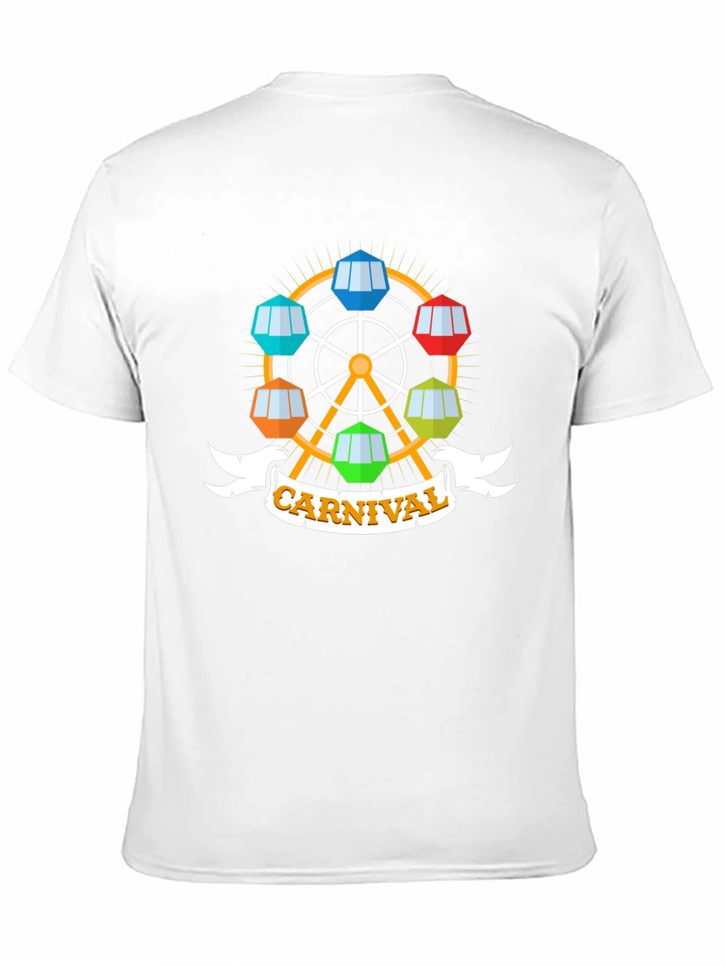 Carnival Ferris Wheel Graphic Tee - Black