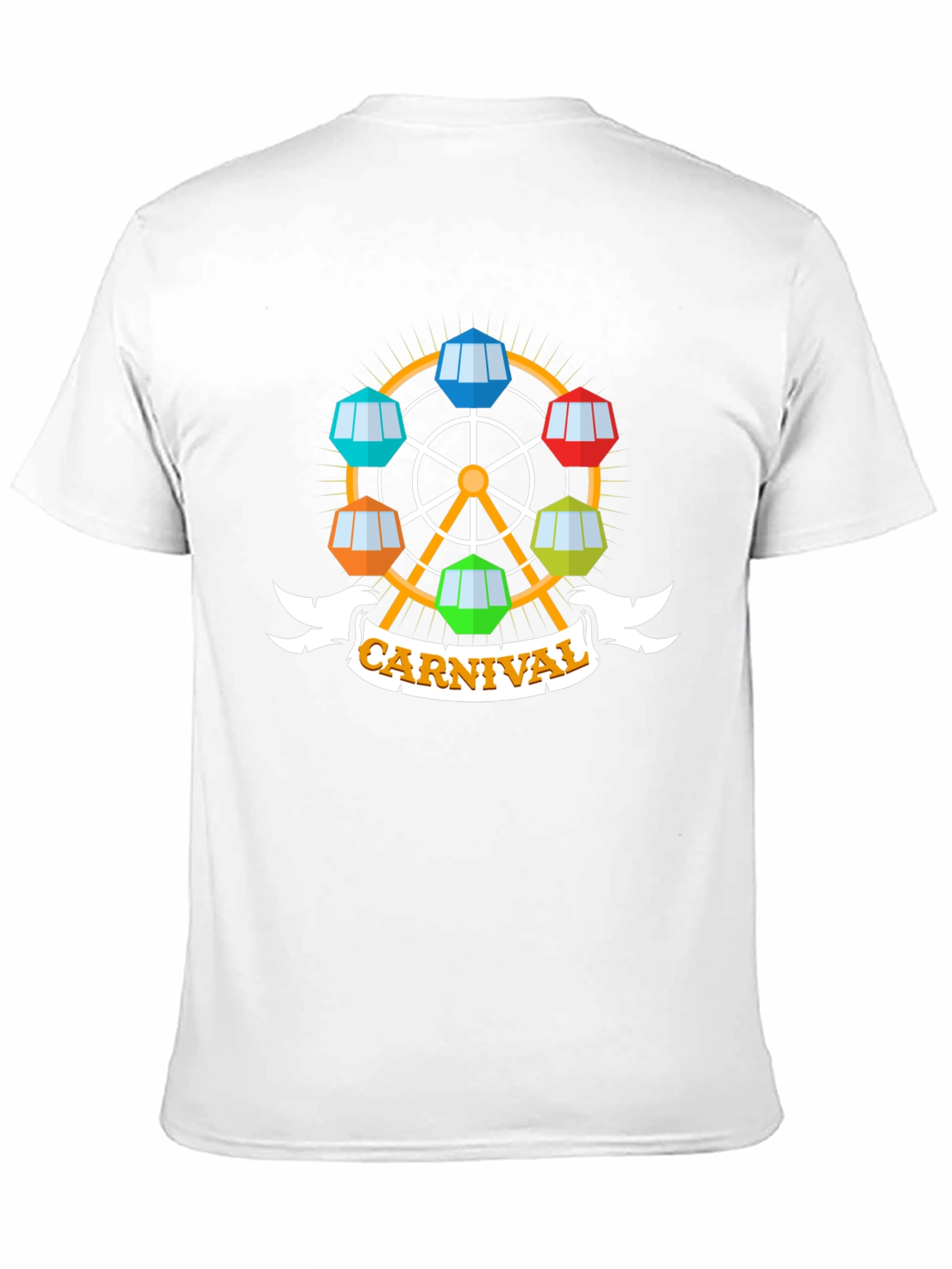 Carnival Ferris Wheel Graphic Tee - Black
