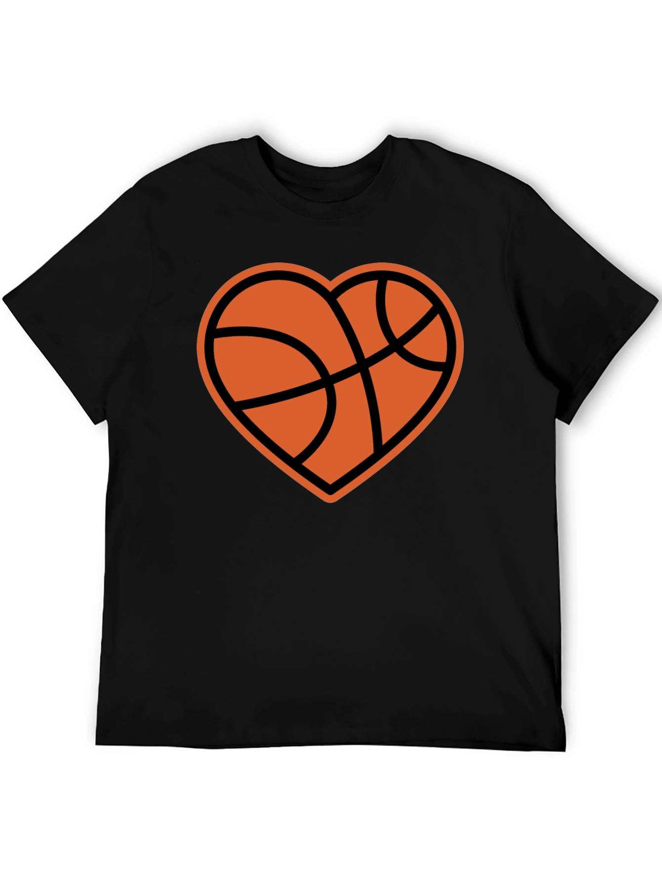 Basketball Heart Graphic T-Shirt