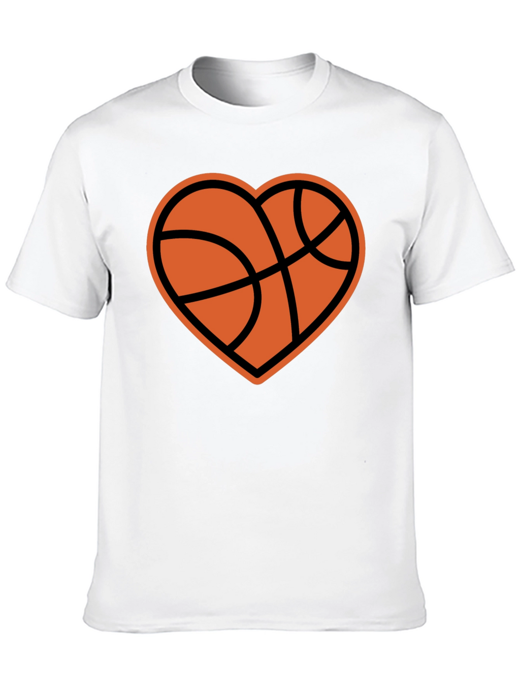 Basketball Heart Graphic T-Shirt