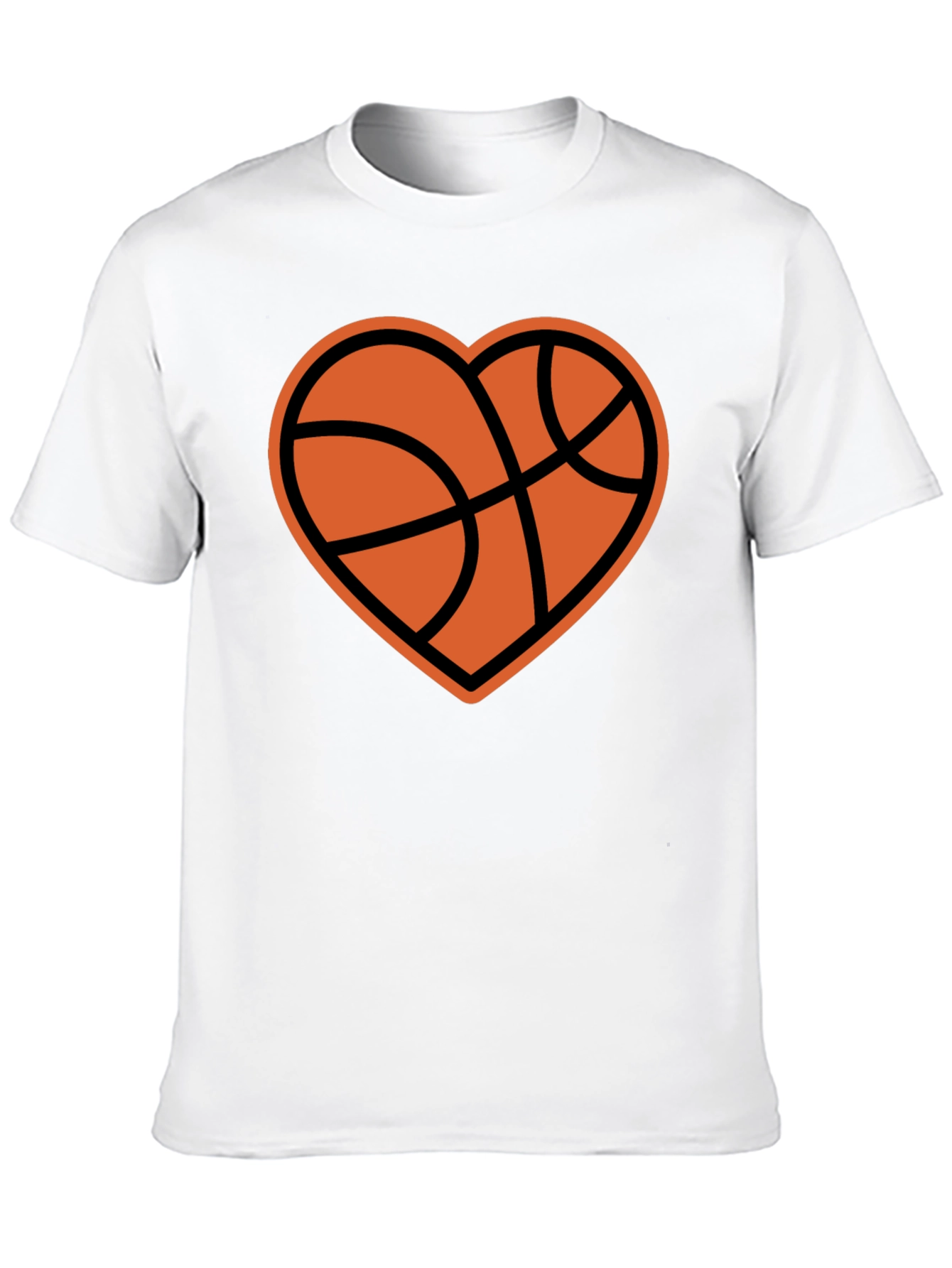 Basketball Heart Graphic T-Shirt