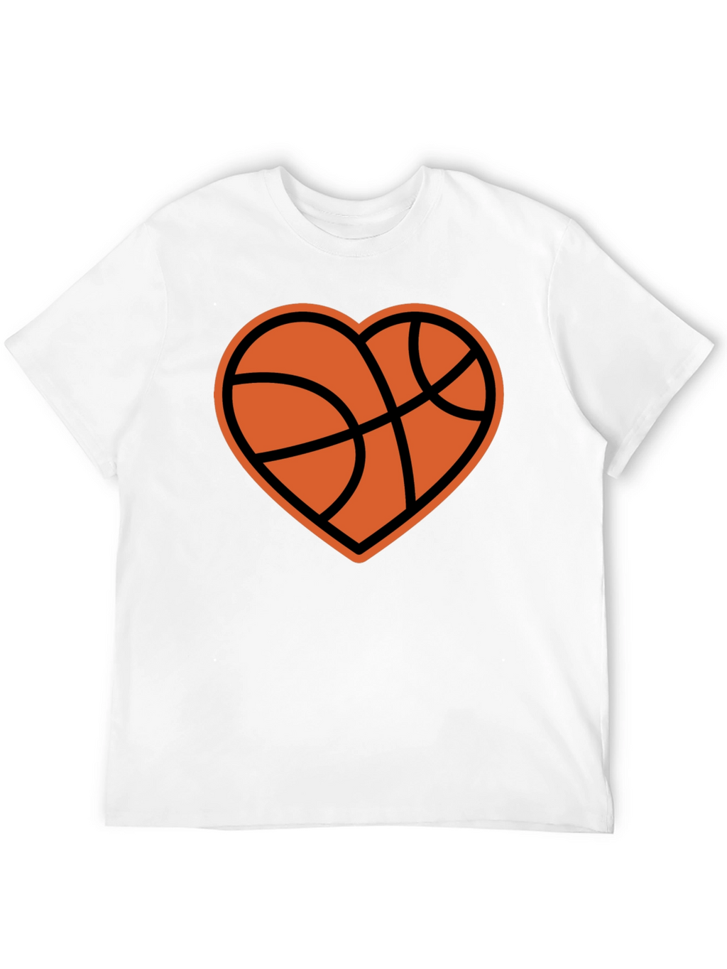 Basketball Heart Graphic T-Shirt